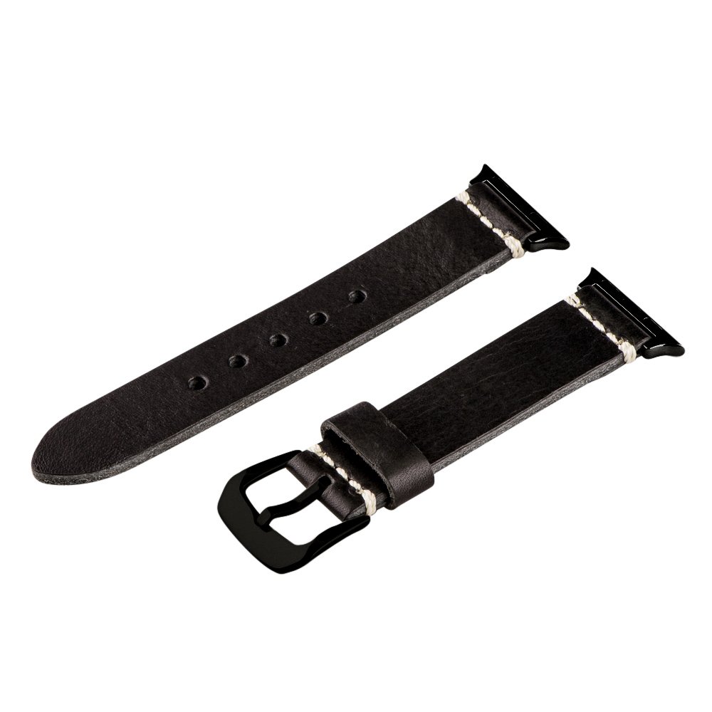 Genuine Leather Apple Watch Band 38mm - Compatible with Series 1-8 for Men & Women | Office & Casual Wear