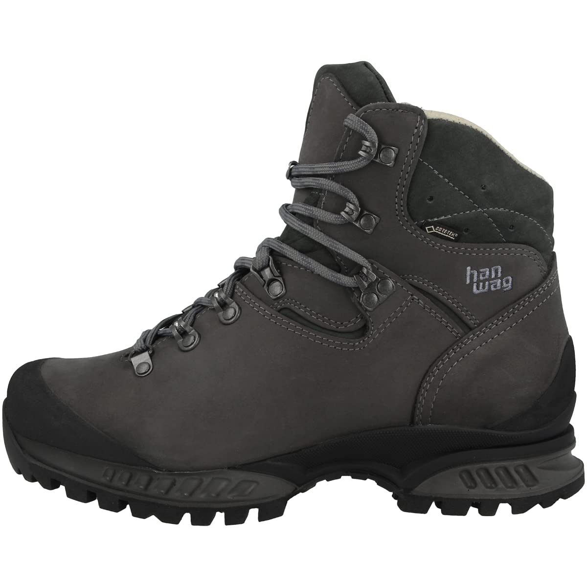 Hanwag Men's High Rise Hiking Boots - Waterproof Leather Trekking Shoes for Outdoor Adventures, Mountain Climbing & Backpacking