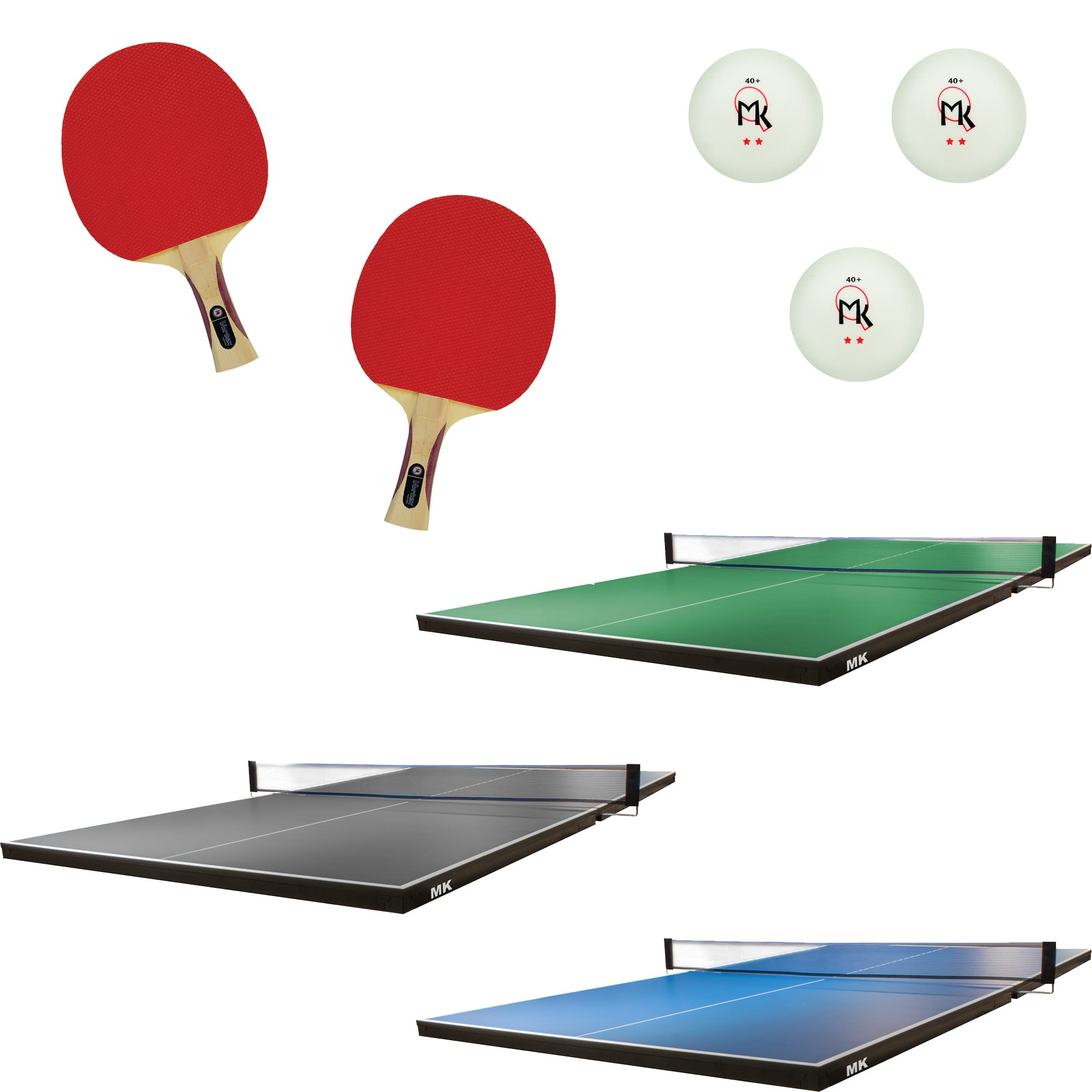 Premium Conversion Ping Pong Table Top for Billiard & Pool Tables | Includes Table Tennis Paddle Set | Multi-Game Sports Table for Indoor & Outdoor Use | Perfect for Family Fun, Parties & Recreational Play