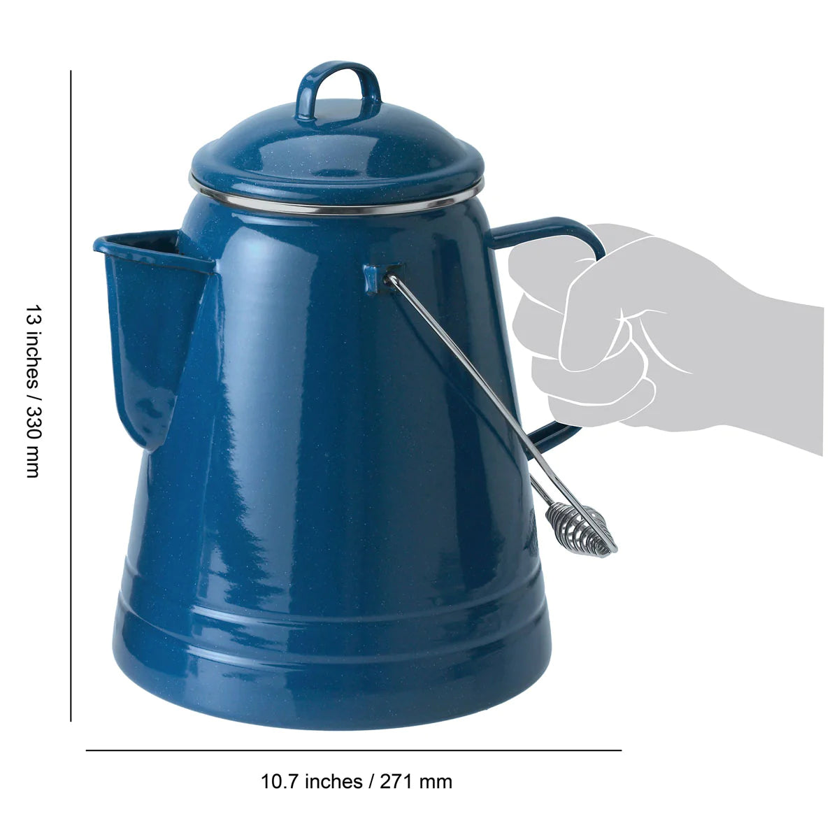 36 Cup Commercial Coffee Urn - Large Capacity Stainless Steel Coffee Brewer for Parties, Events & Catering - Perfect for Offices, Restaurants & Large Gatherings