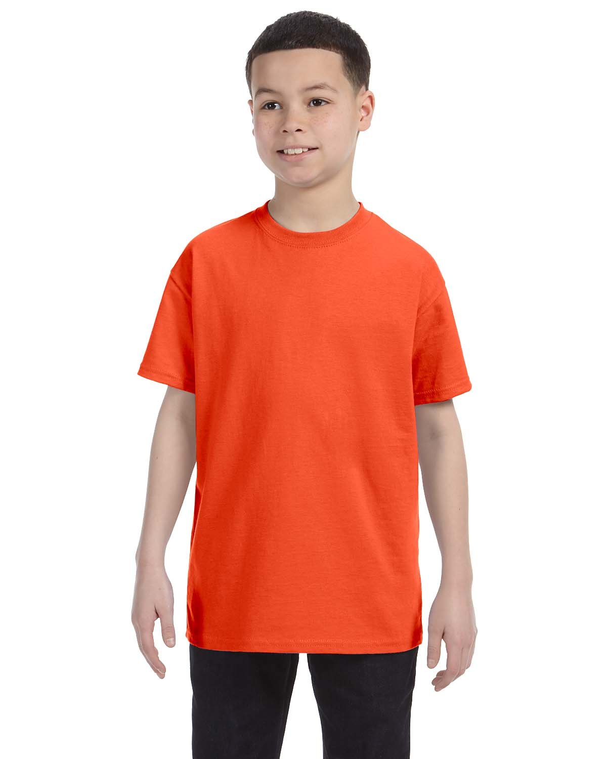 Jerzees Boys Heavyweight Blend T-Shirt - Black, XL Size | Comfortable Cotton-Polyester Shirt for School, Sports & Everyday Wear