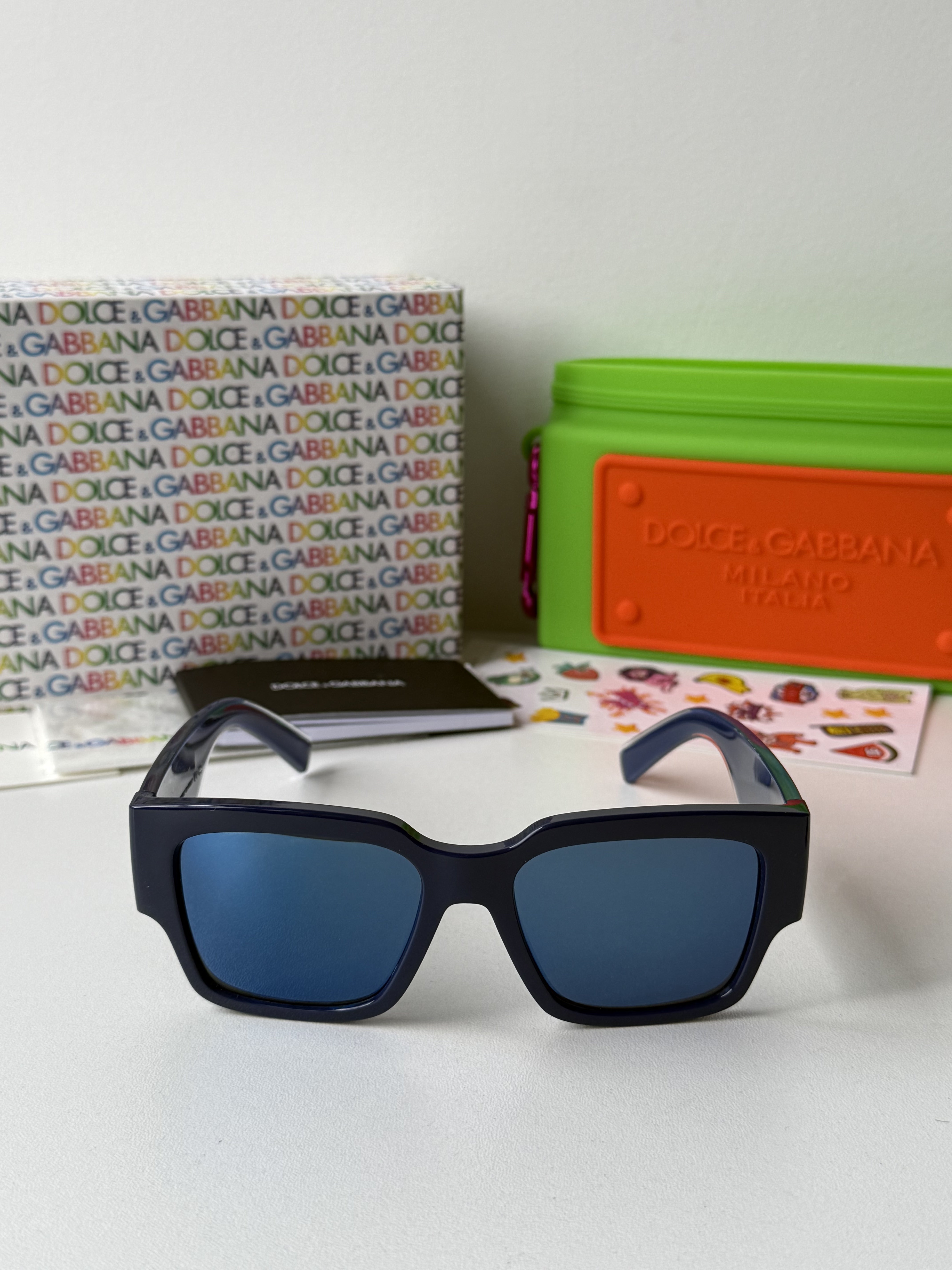 Dolce & Gabbana DX6004 Kids Blue Sunglasses for Boys & Girls - UV Protection, Fashionable Children's Shades for Outdoor Play, Beach & Summer Activities