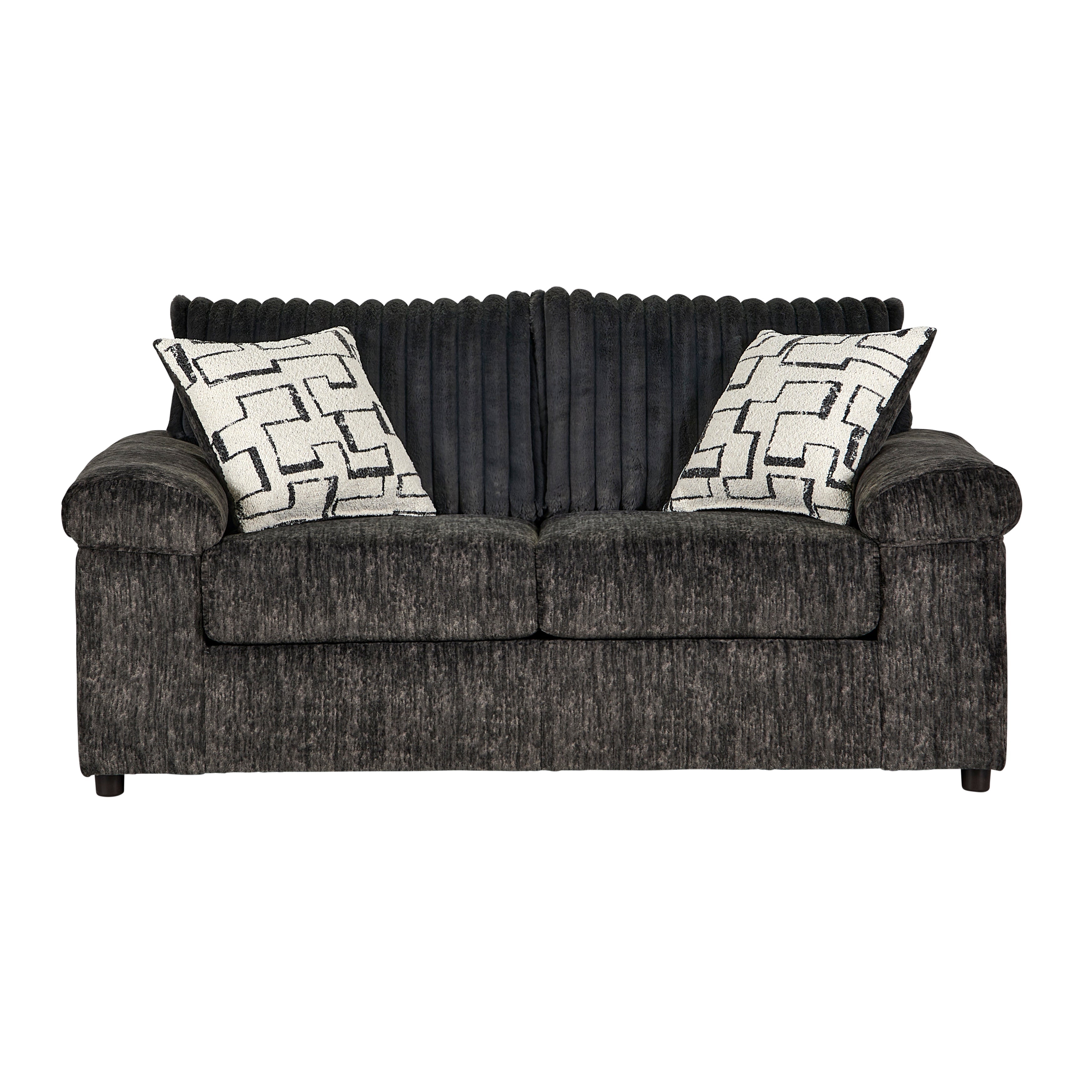 Roundhill Furniture Nason Wide Wale Corduroy Loveseat - Soft & Durable Upholstered Sofa for Living Room, Small Space & Apartment Decor