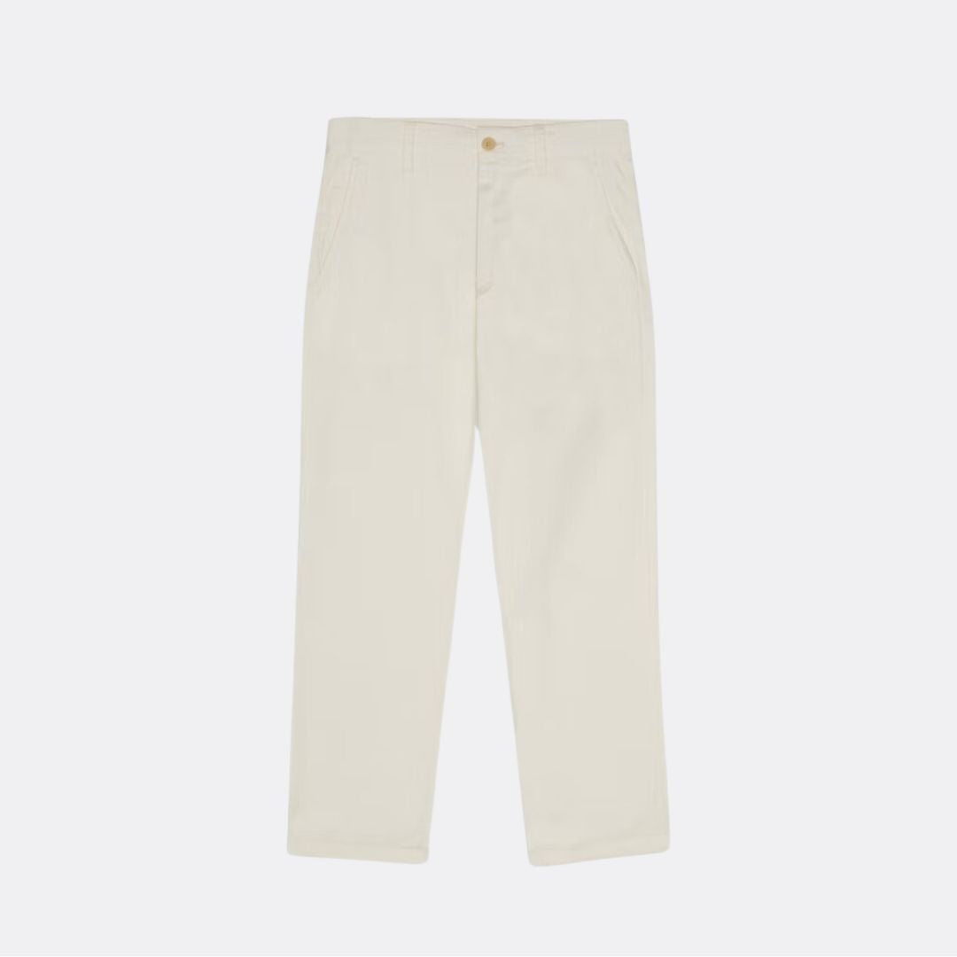 Alex 1802 Casual Trousers for Men - Comfortable Slim Fit Pants in Off White | Perfect for Office, Travel & Everyday Wear