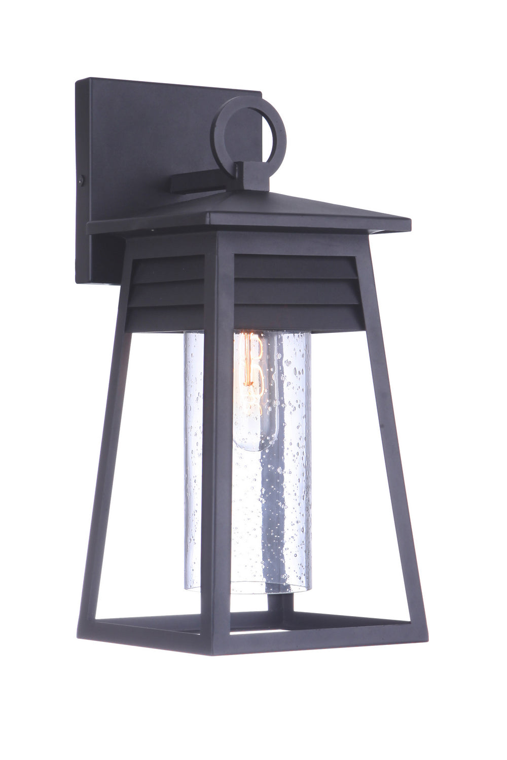 Textured Black Becca One Light Outdoor Wall Mount - Durable Exterior Sconce for Porch, Patio, and Garden Lighting