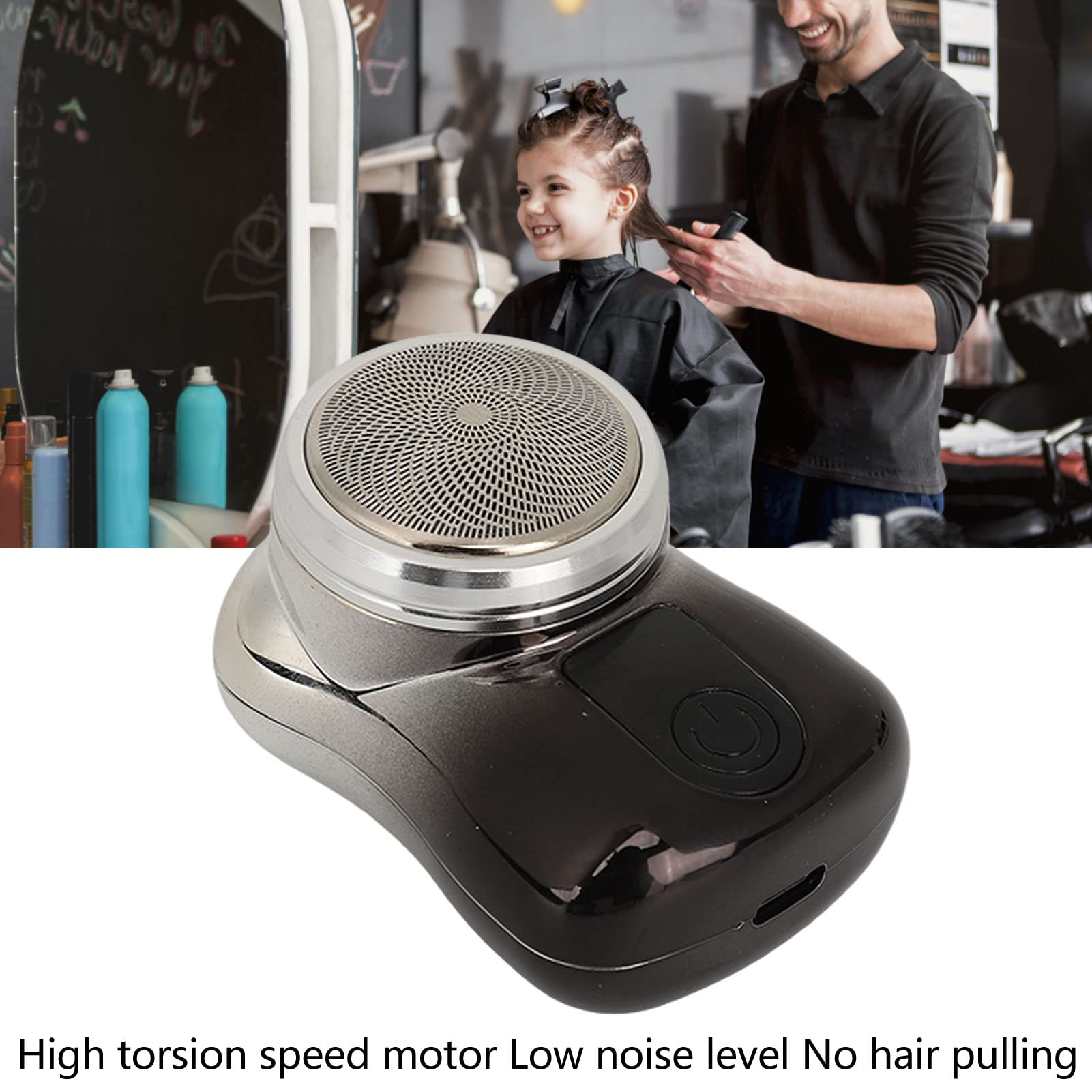 Premium Cordless Beard Trimmer for Men - Waterproof Rechargeable Travel Trimmer with Curve Blade & Foil, Mini Size Portable Grooming Kit (Silver Gray Gradient) - Perfect for Home, Travel & On-The-Go Grooming