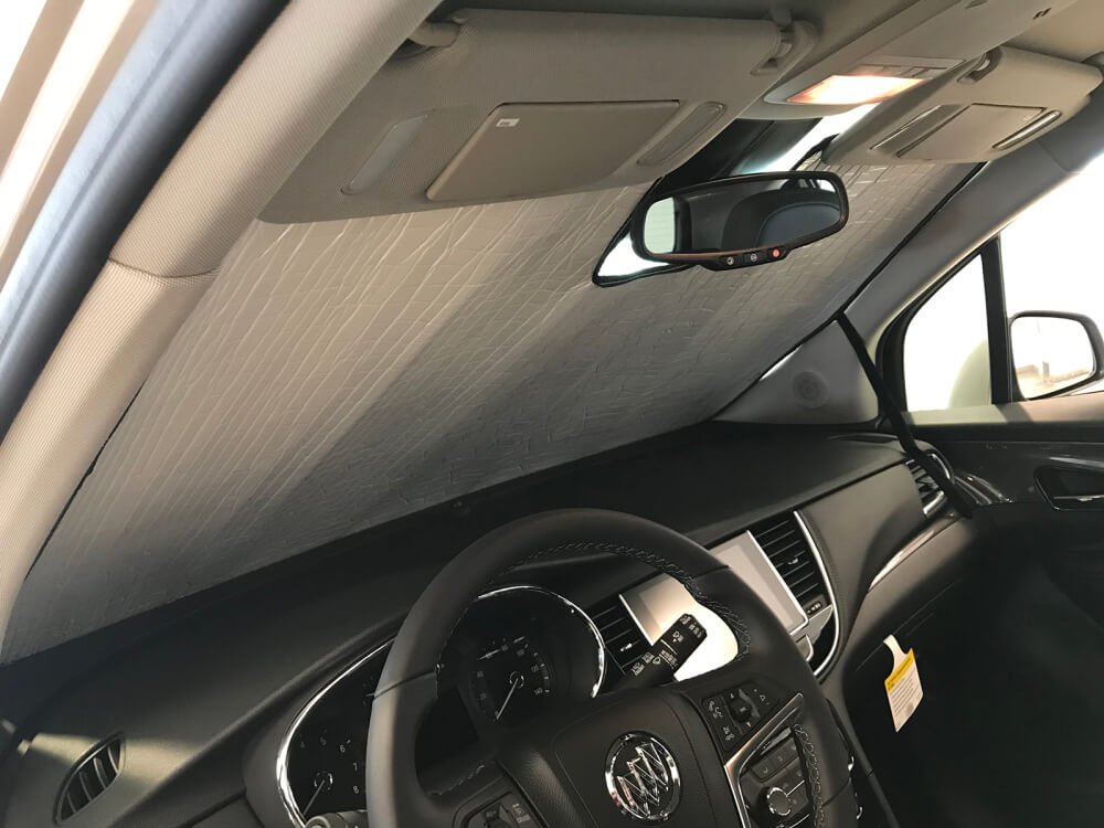 HeatShield - Custom Fit Windshield Sun Shade for Buick Encore SUV (2013-2022) | UV Protection & Heat Blocking | Silver Series | Perfect for Parking & Road Trips