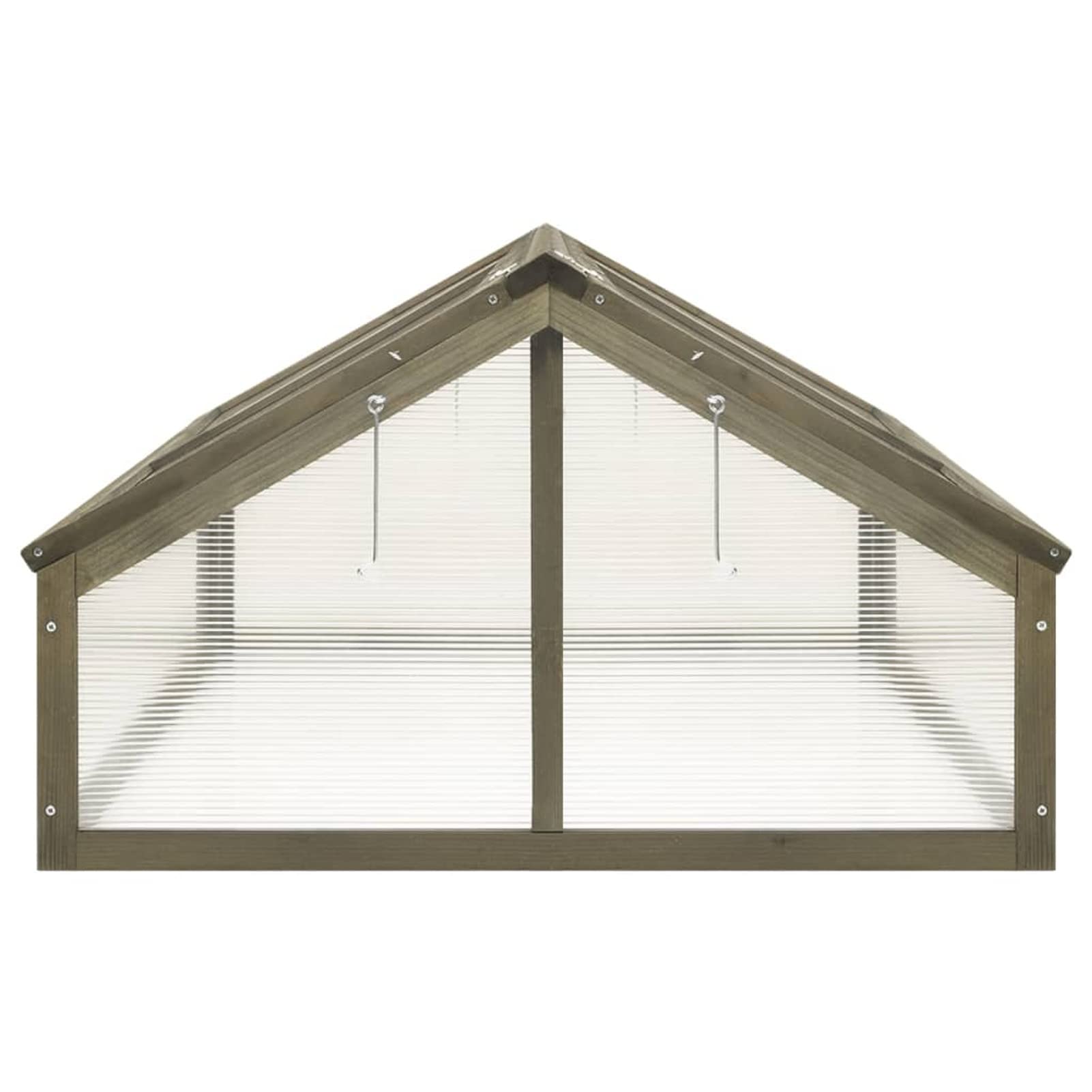 Tidyard Firwood Greenhouse with Openable Roof - 44.8