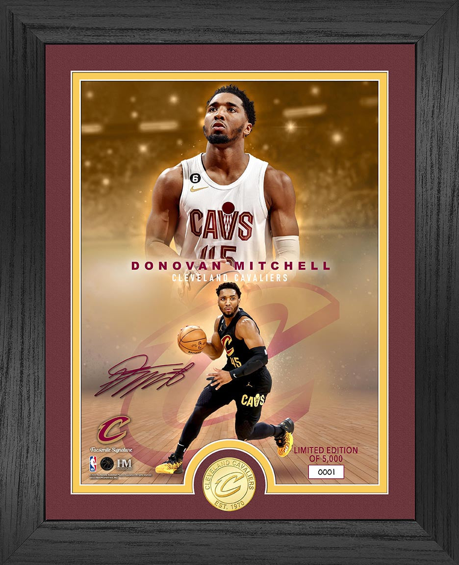 Donovan Mitchell Cleveland Cavaliers Legends Bronze Commemorative Coin - Limited Edition NBA Collectible for Fans, Gifts & Memorabilia Displays