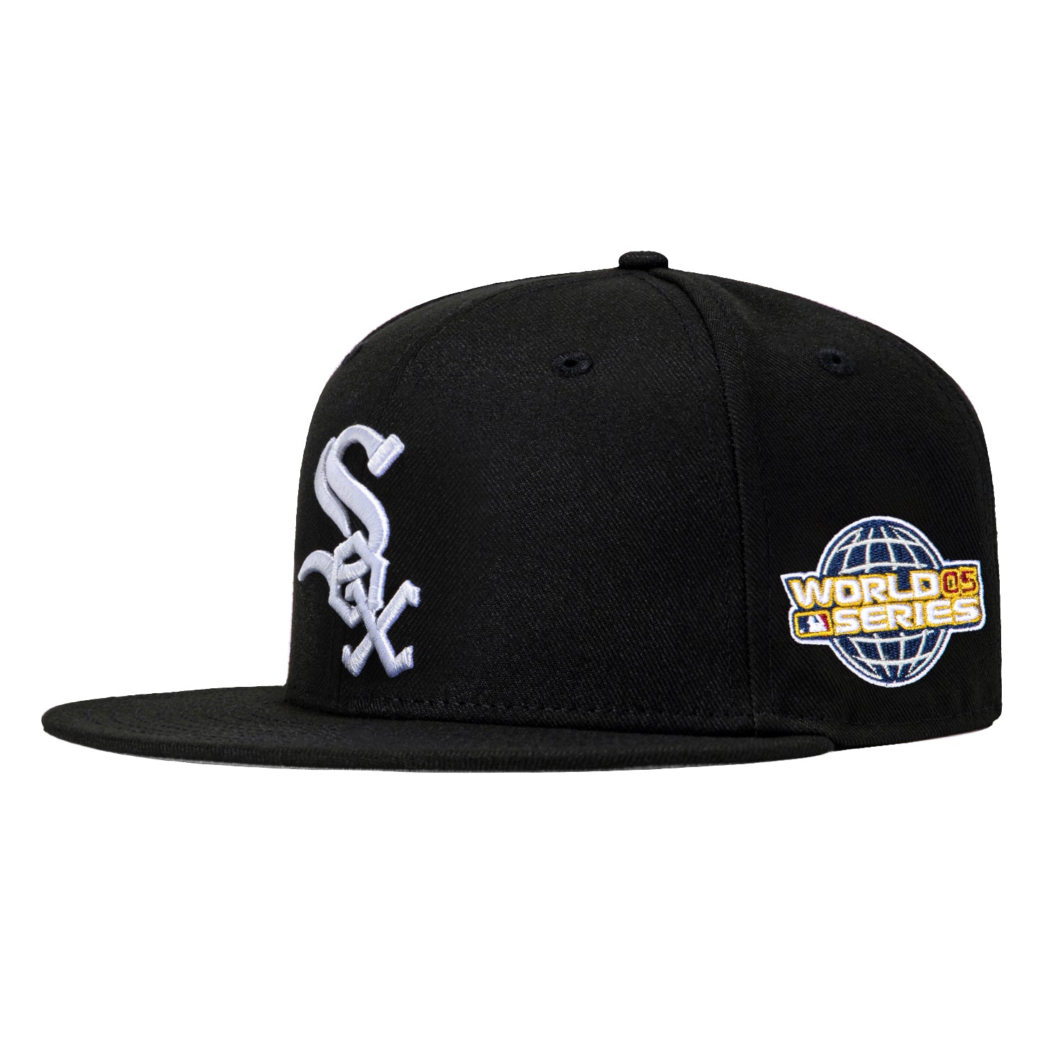 New Era 59Fifty Chicago White Sox 2005 World Series Patch Game Hat - Black MLB Baseball Cap for Men & Women - Perfect for Sports Fans, Collectors and Casual Wear