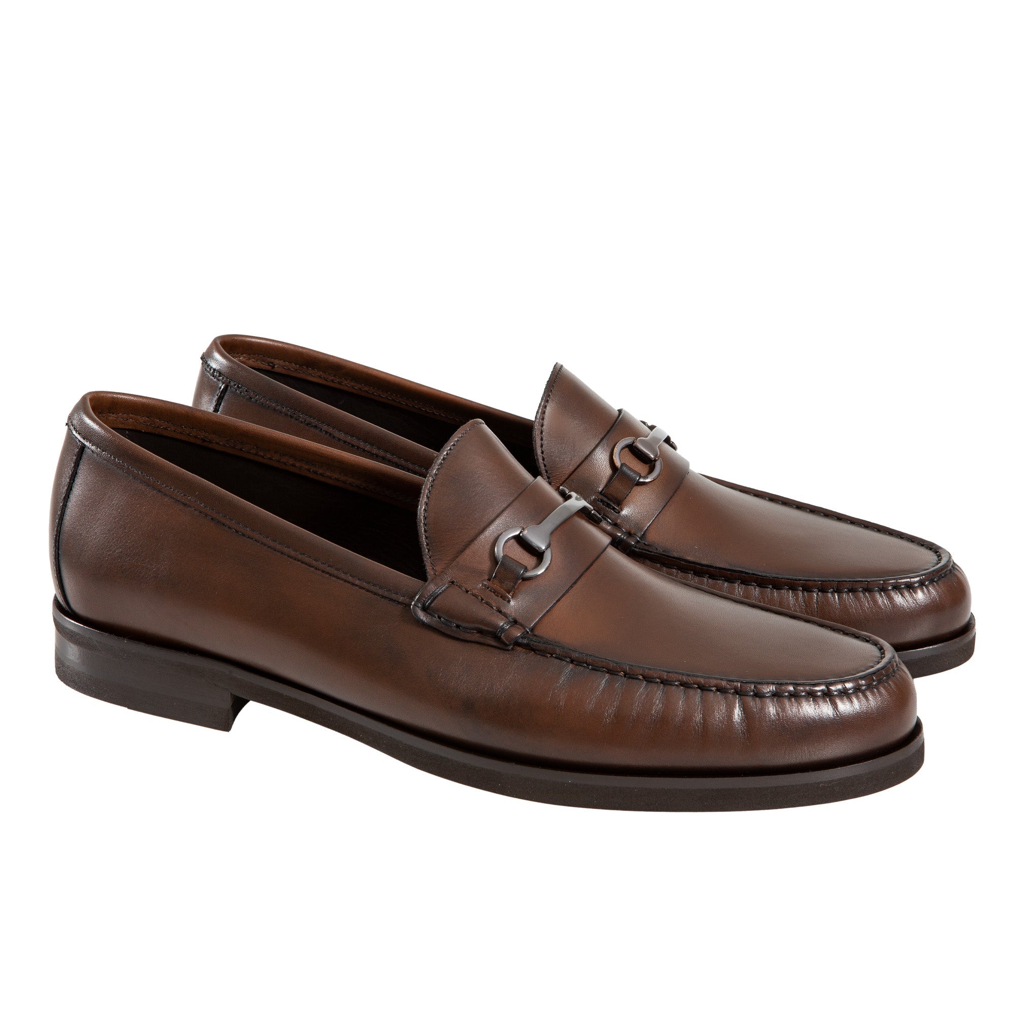 Henry Sartorial Men's Calf Leather Sport Moccasin Shoes - Brown/Black Color - Comfortable Casual & Business Loafers for Office, Travel and Daily Wear