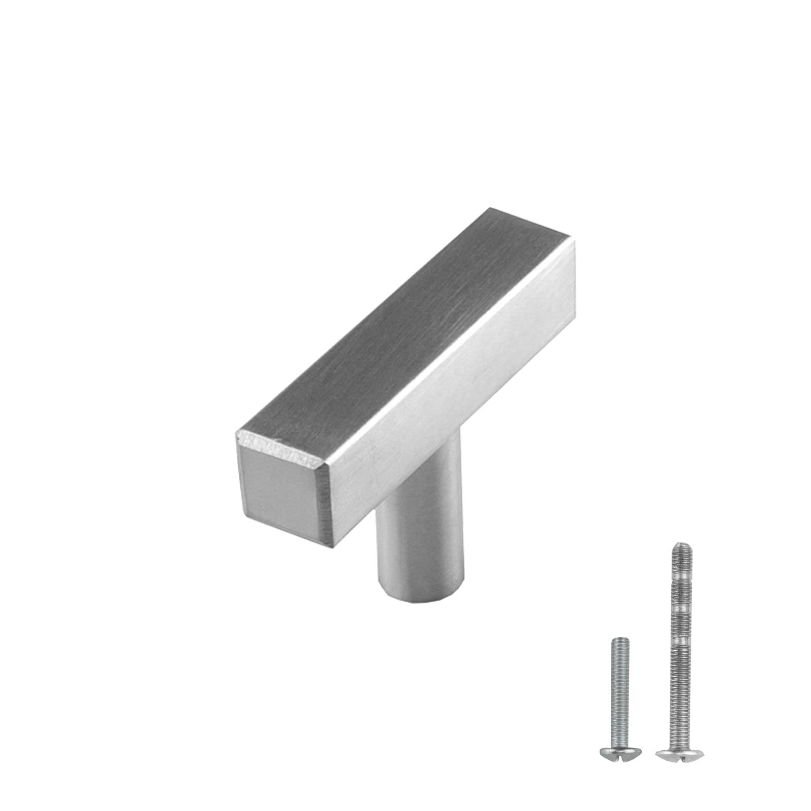 15 Pack Square Euro Bar Cabinet Handles - 304 Stainless Steel 2