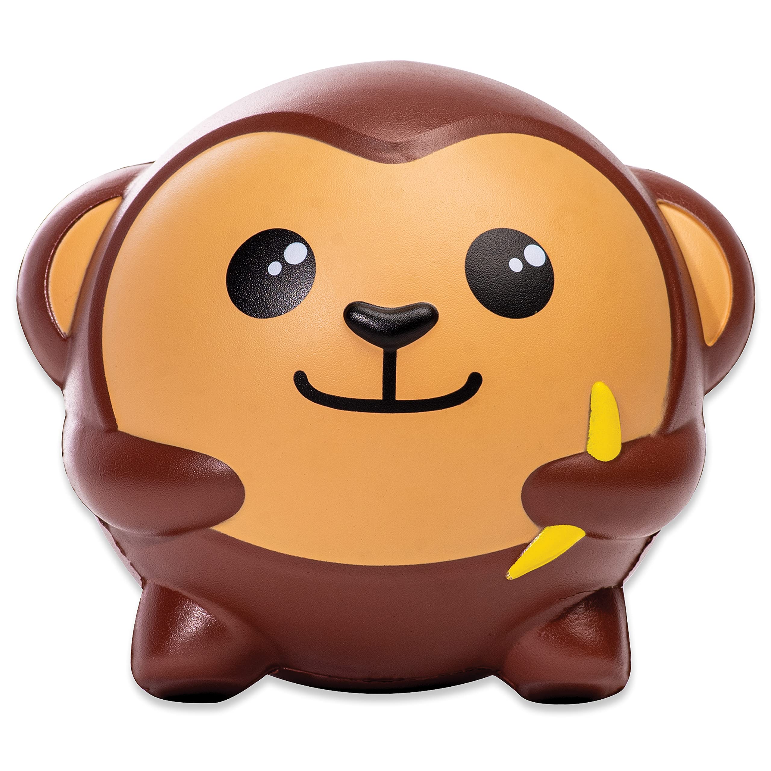 Franklin Sports Animal Ball Friends - 6 Inch Soft Foam Balls for Kids - Marcus Monkey Plush Toy - Squishy & Safe Toddler Ball - Perfect for Indoor Play, Learning, and Sensory Development