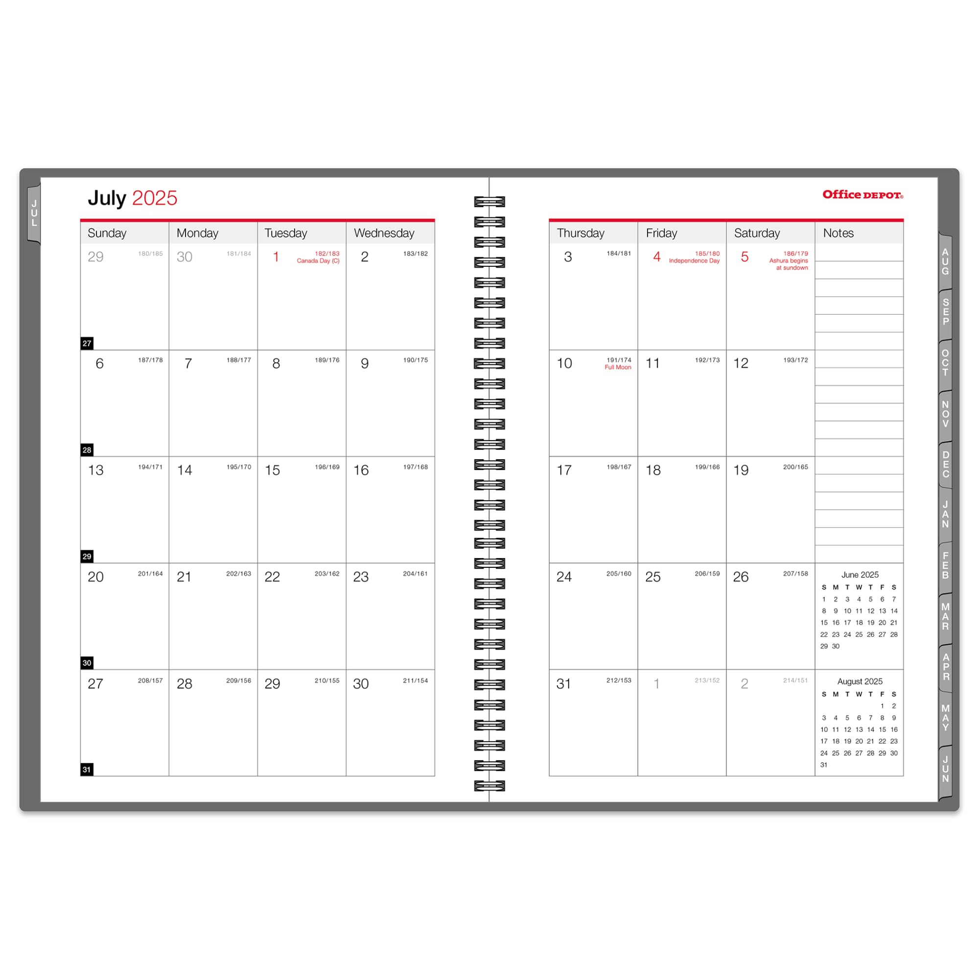 2025-2026 Office Depot Weekly & Monthly Academic Planner - 5