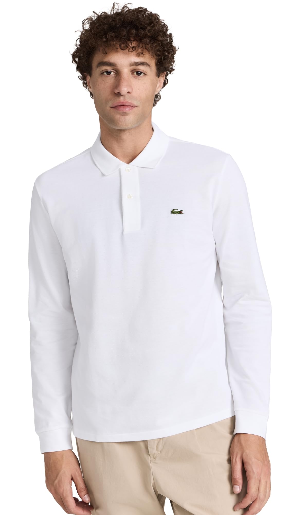 Lacoste Men's Classic Long Sleeve Pique Polo Shirt - Slim Fit Cotton Casual Top for Work, Golf & Everyday Wear