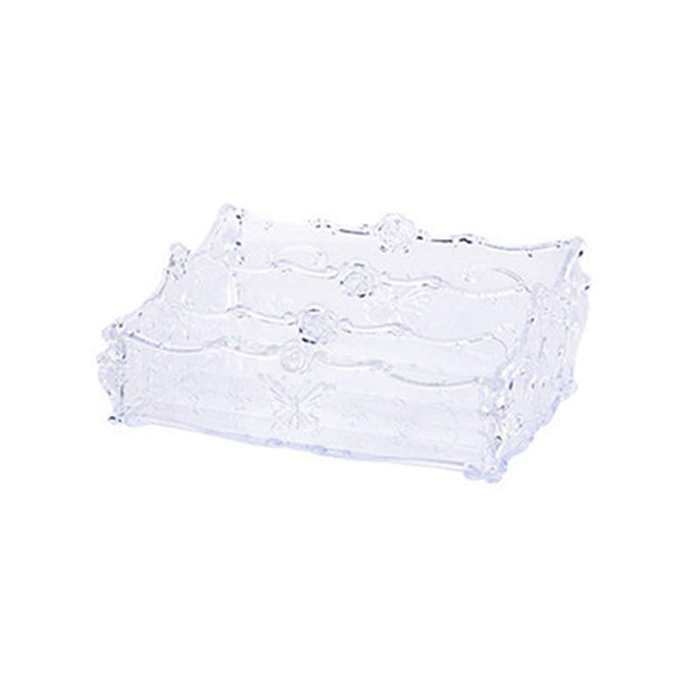 NUOBESTY Clear Acrylic Desktop Organizer - Cosmetic & Jewelry Storage Case for Lipstick, Makeup Palette - Perfect for Vanity, Bathroom & Office Organization