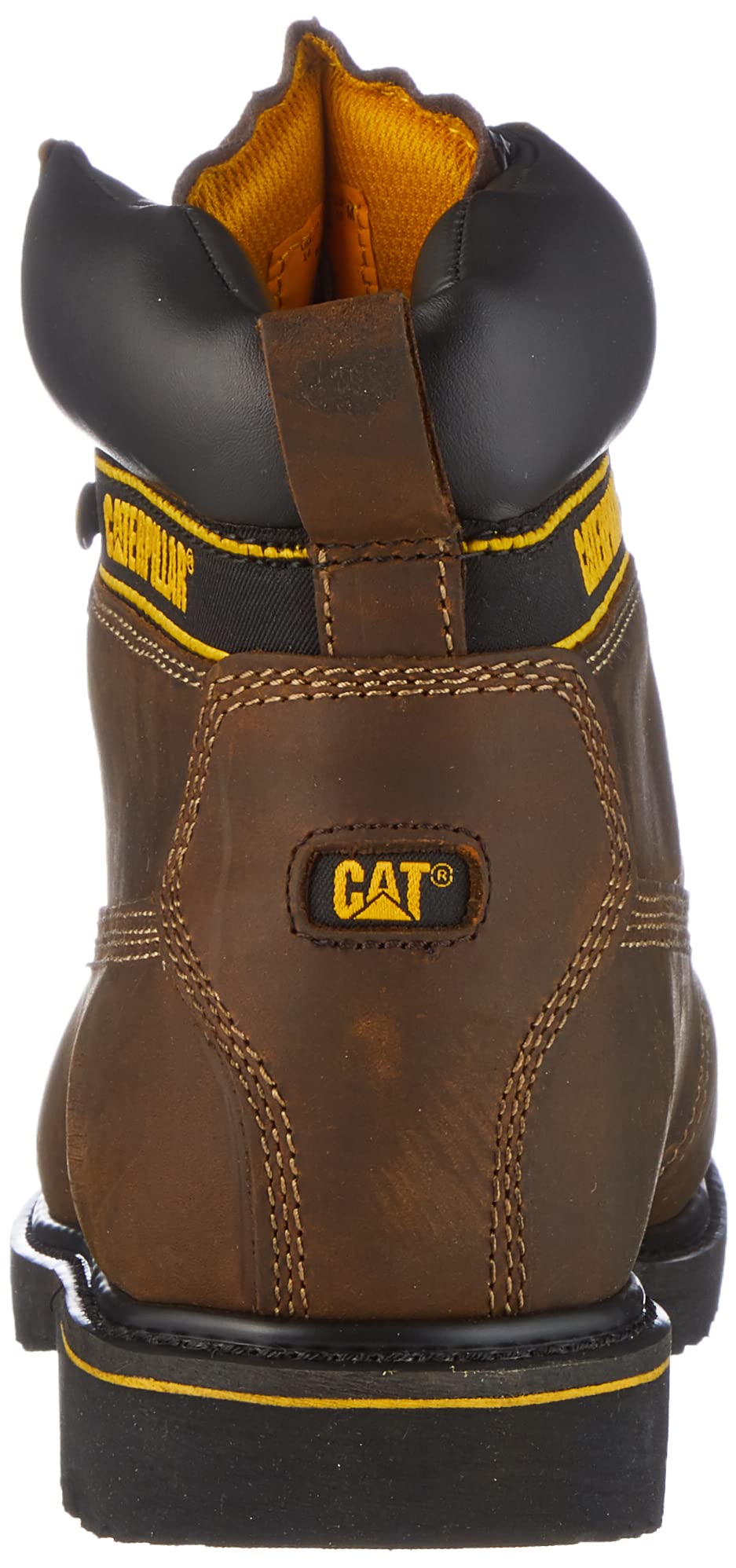 Cat Footwear Men's Safety Boots - Steel Toe Work Boots for Construction & Industrial Use, UK Size 6 (US Size 7) - Durable Slip Resistant Shoes for Outdoor Work & Heavy Duty Jobs