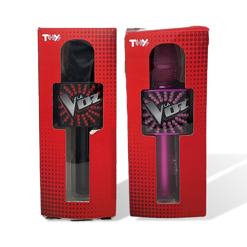 Official Voice Microphone with Built-in Speakers, Black (RS412001) - Perfect for Karaoke, Live Streaming, and Home Recording