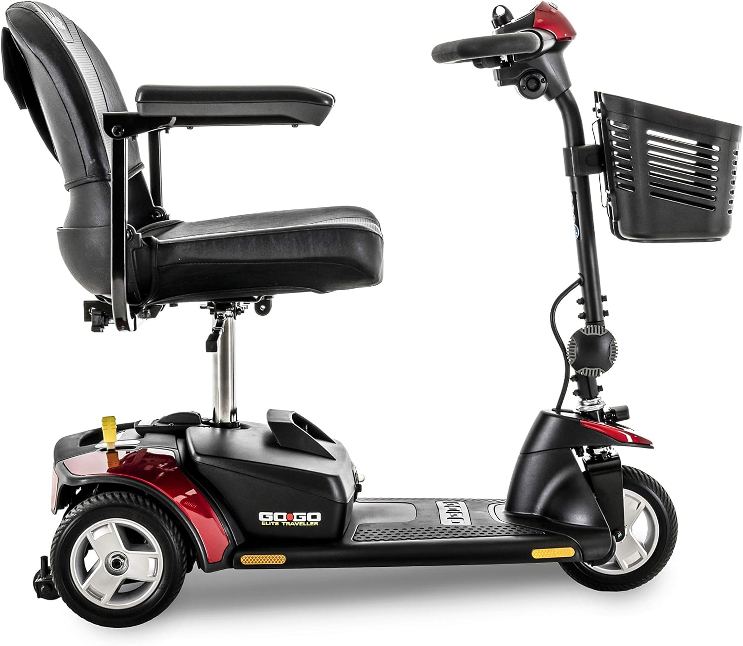 Go Go Elite Traveler 3 Wheel Mobility Scooter - Lightweight Folding Electric Scooter for Seniors & Adults - Perfect for Travel, Shopping & Outdoor Adventures