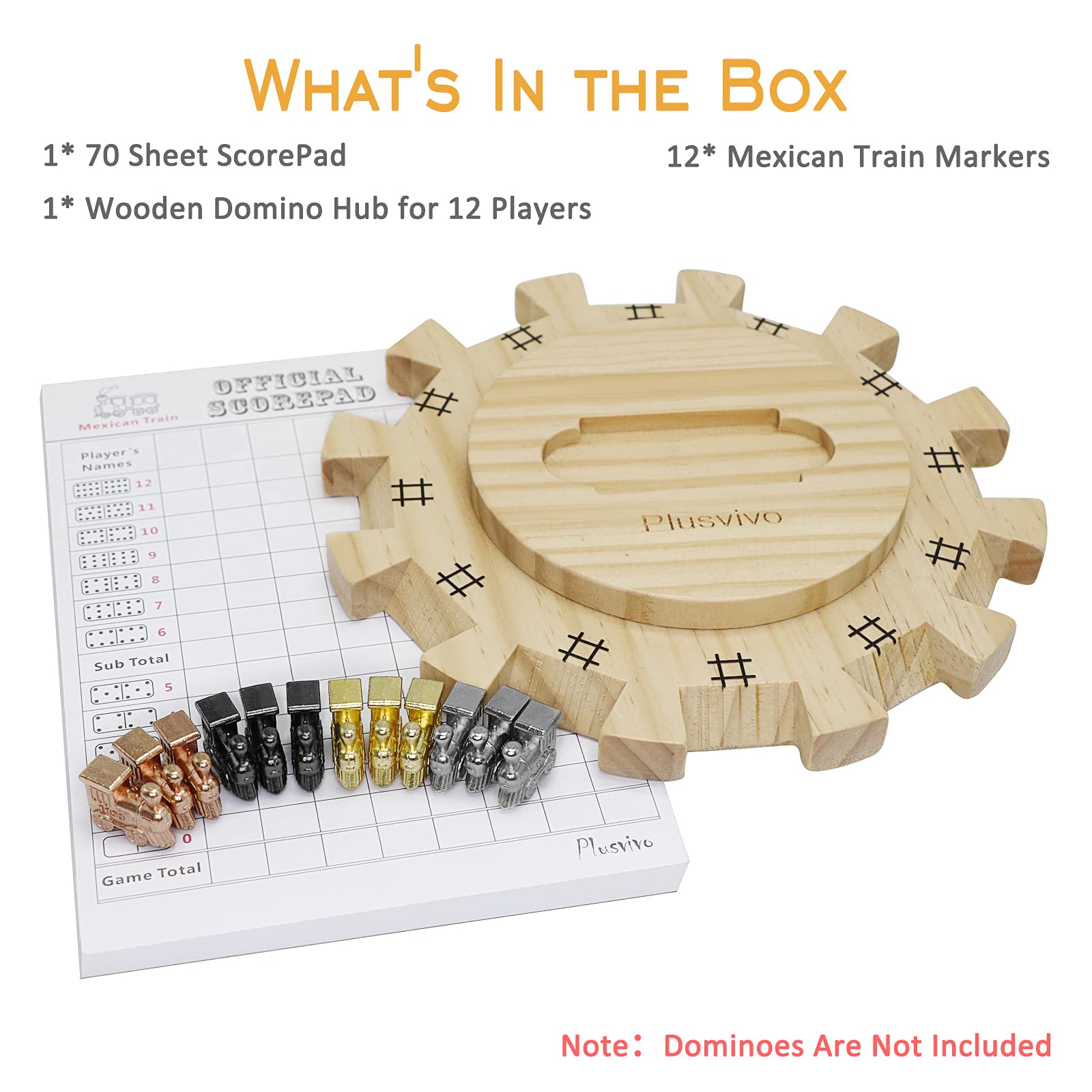Premium Mexican Train Dominoes Set - 7.89