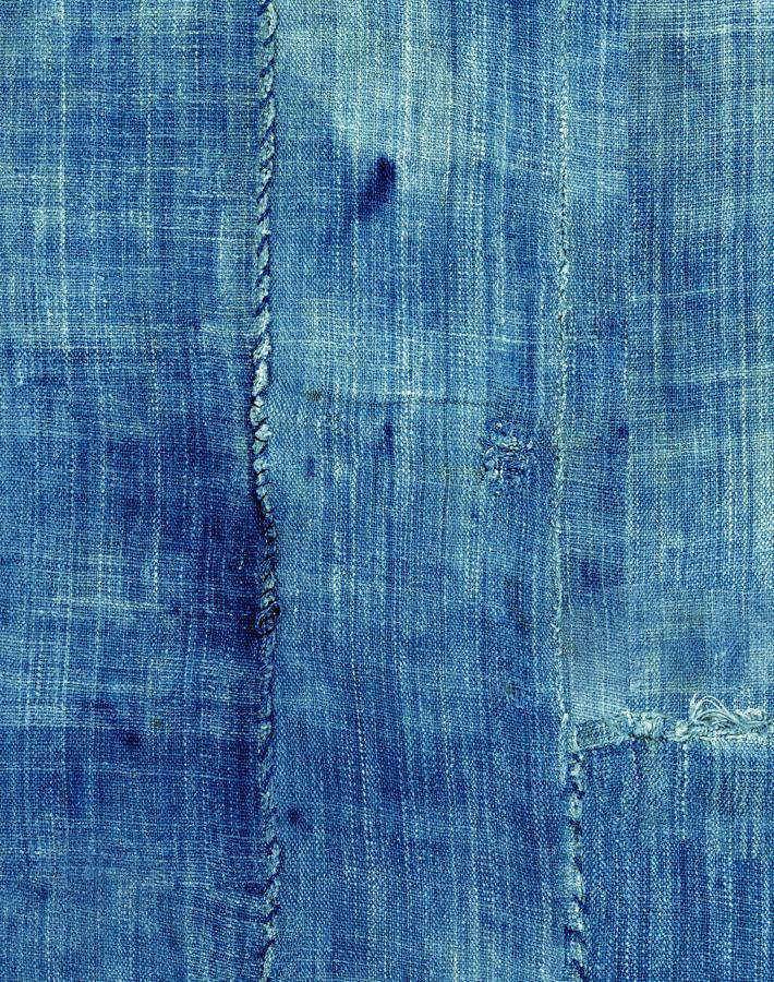Chris Benz Lafayette Patchwork Blue Wallpaper - Peel and Stick Removable Wallpaper for Bedroom, Living Room, and Office Decor