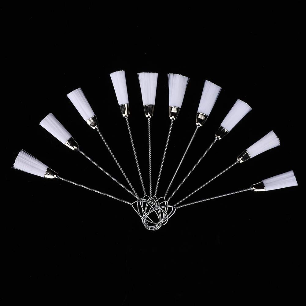 Stainless Steel Nylon Cleaning Brush - Single Head Design for Keyboard, Computer, Bottle & Dust Removal - Perfect for Sewing Machines & Fine Crevices Cleaning - Home & Office Use