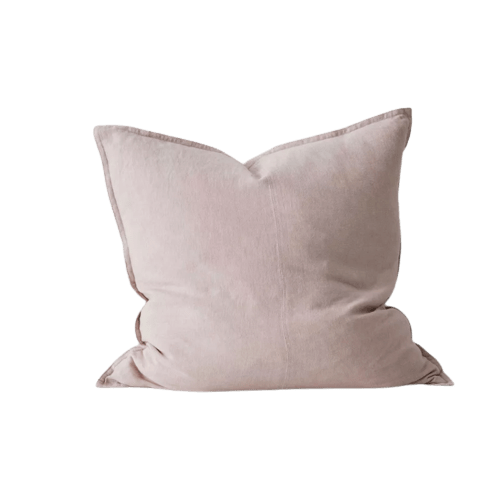 Como Cushion Blush 60x60 - Soft Square Throw Pillow Cover for Couch, Bed, Sofa - Decorative Home Accent for Living Room, Bedroom, Office