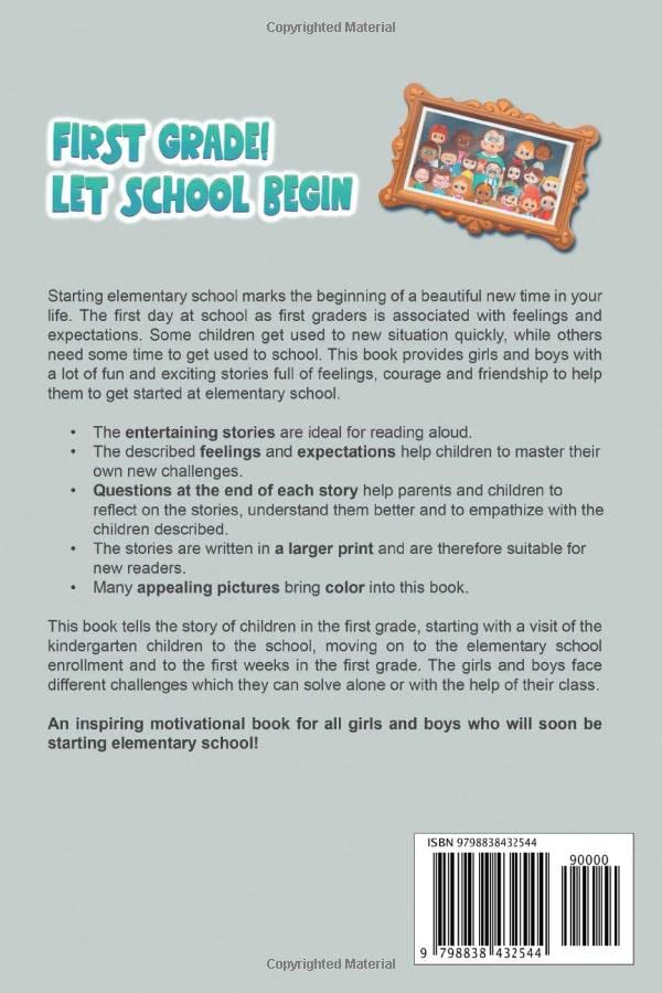 Inspiring Motivational Stories for First Graders: Courage, Friendship & Feelings - Perfect for Elementary School Start & Classroom Read-Alouds