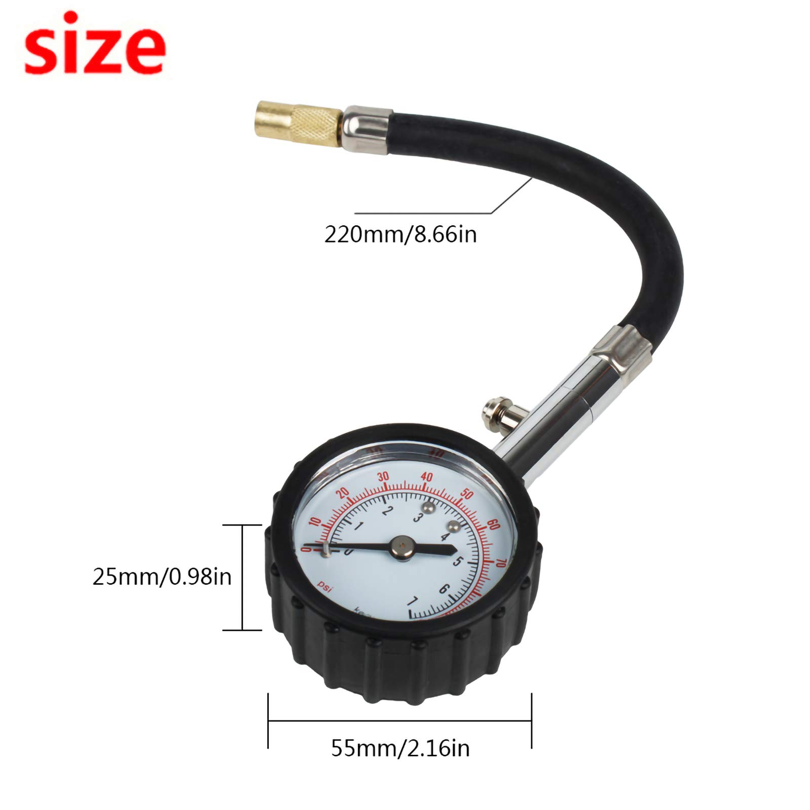 Andux Digital Tire Pressure Gauge - 0-100 PSI Heavy Duty Air Pressure Tester (TYB-01) for Cars, Trucks, Motorcycles & Bikes - Perfect for Road Trips & Vehicle Maintenance
