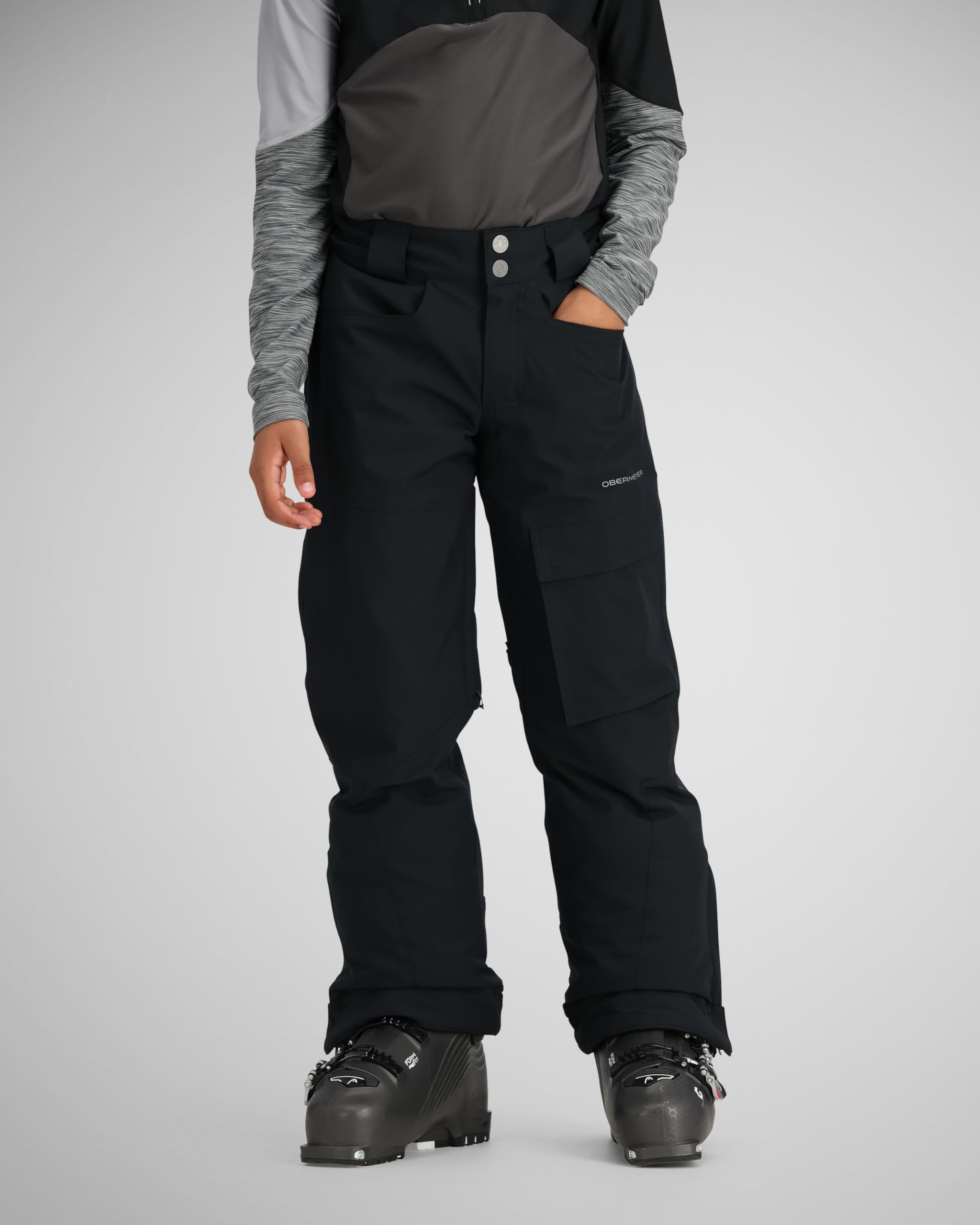 Obermeyer Teen Boys' Parker Pant - Waterproof Snow Pants for Skiing & Winter Outdoor Activities | Insulated Cold Weather Gear for Boys