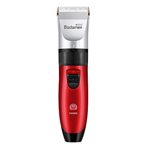 Kangma Professional Cordless Hair Clipper & Beard Trimmer Set - USB Rechargeable, Waterproof, Ceramic Blade with 4 Replaceable Guide Combs - Perfect for Home Haircuts, Beard Grooming & Travel Use