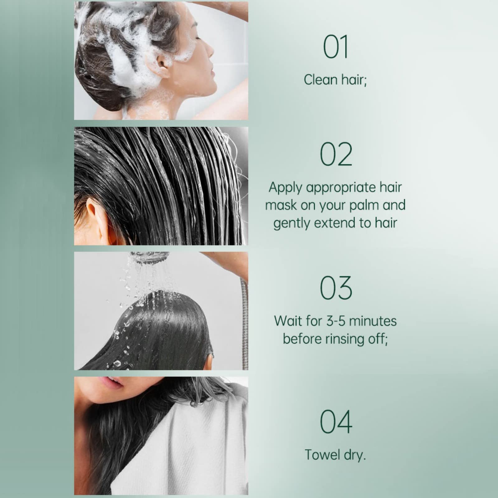 Hocossy Keratin Hair Mask for Dry Damaged Hair - Intensive Deep Conditioning Treatment for Moisturizing & Smoothing - Hair Repair for Women & Men - 50g - Perfect for Salon-Quality Hair Care at Home