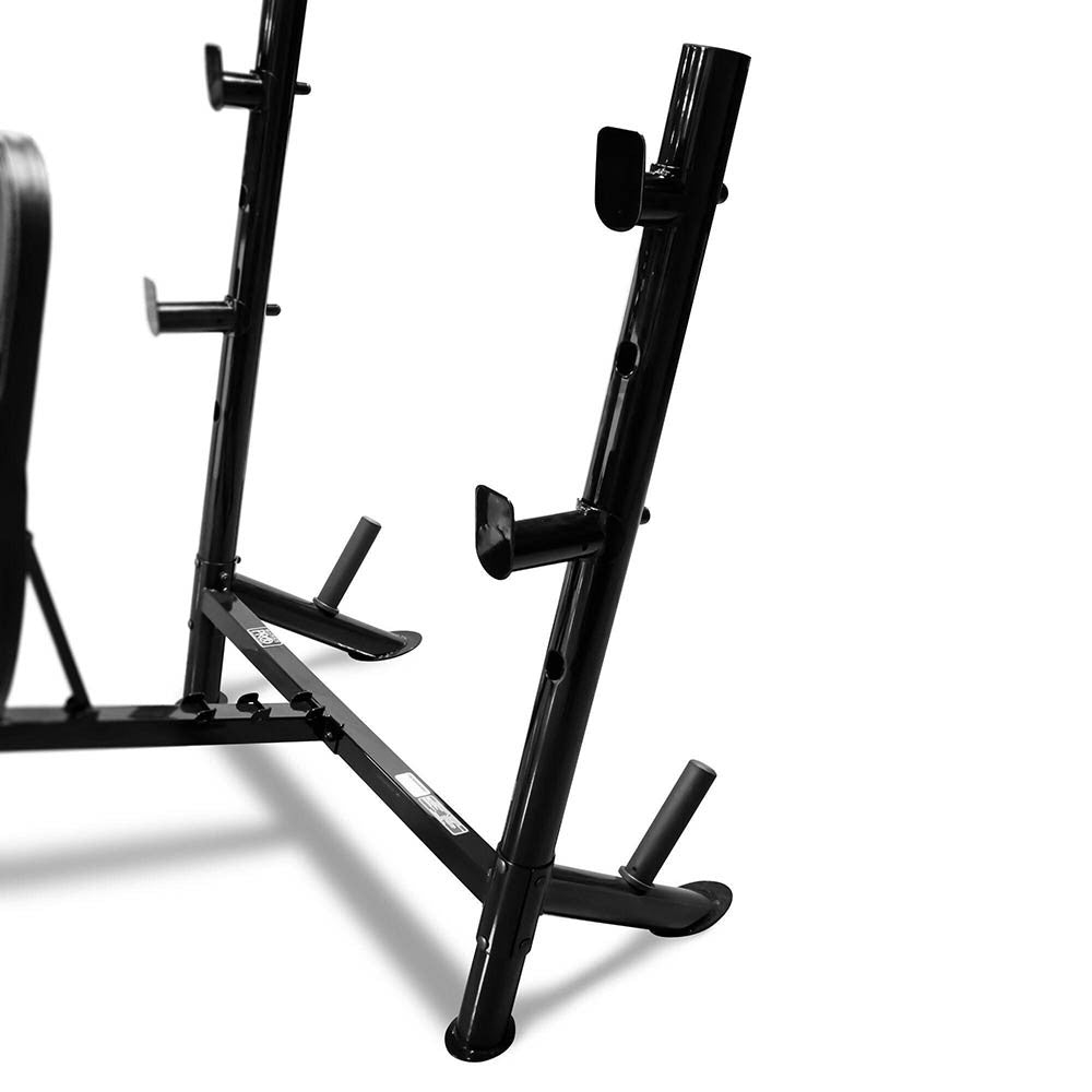 Marcy Pro PM 767 Mid Size Weight Bench for Home Gym - Adjustable Strength Training Bench for Dumbbell & Barbell Workouts - Perfect for Small Spaces & Full-Body Exercises