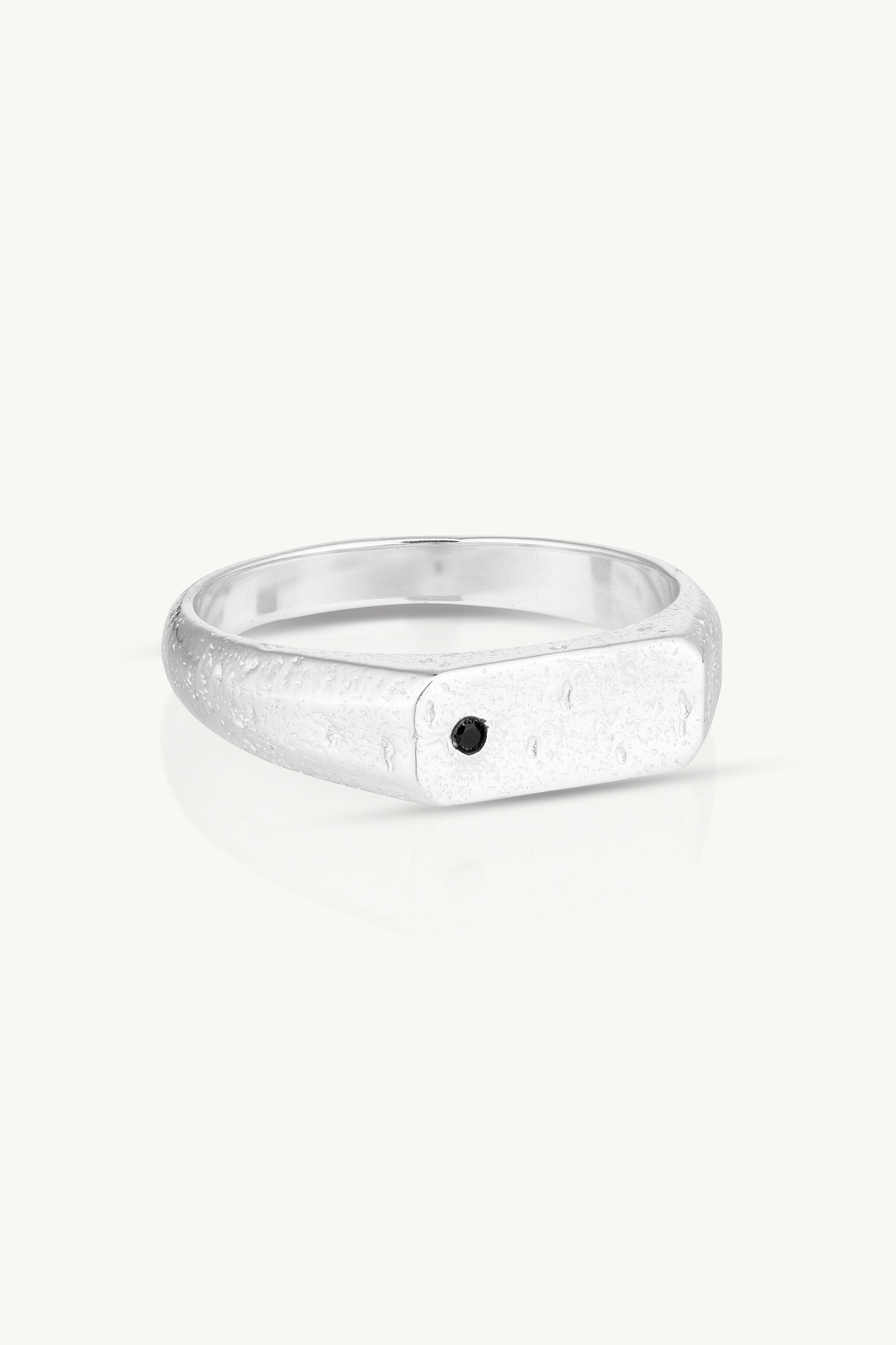 Freddie Onyx Signet Ring for Men - Elegant Black Onyx Stone Band with Sterling Silver - Perfect for Gifts, Weddings & Formal Occasions