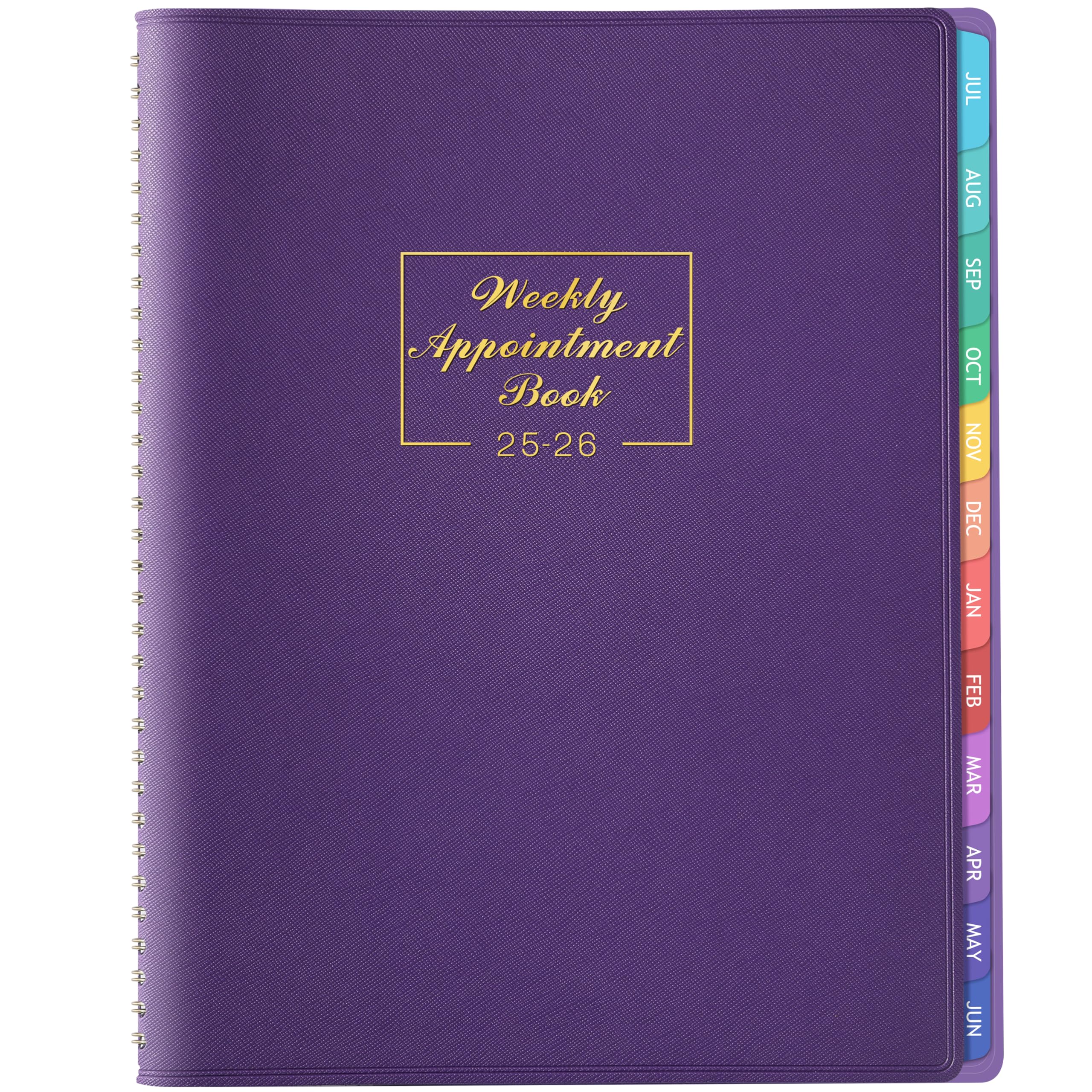 2025-2026 Weekly Planner - July 2025 to June 2026 Academic Calendar, 8.5