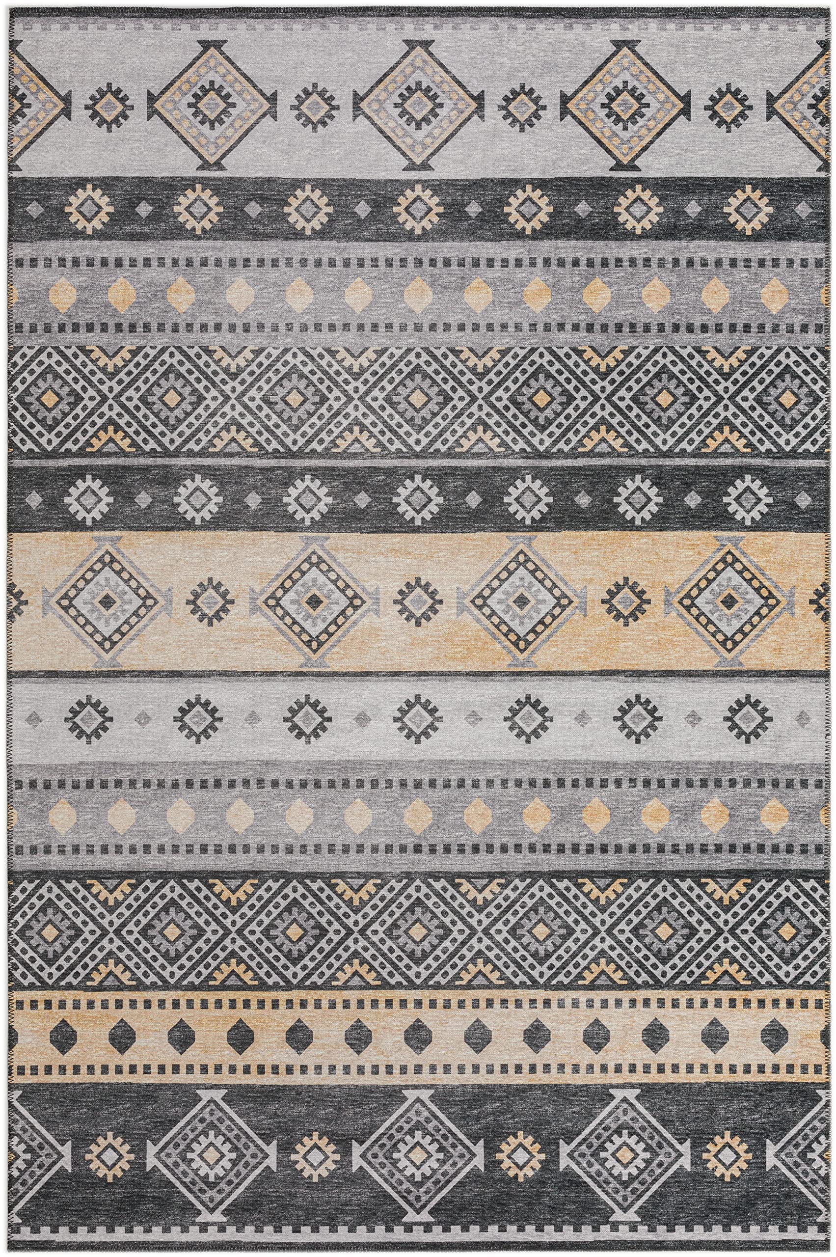 Addison Rugs Yuma AYU42 Gray 8' x 10' Area Rug - Soft Modern Living Room Carpet for Bedroom, Dining Room & Home Decor