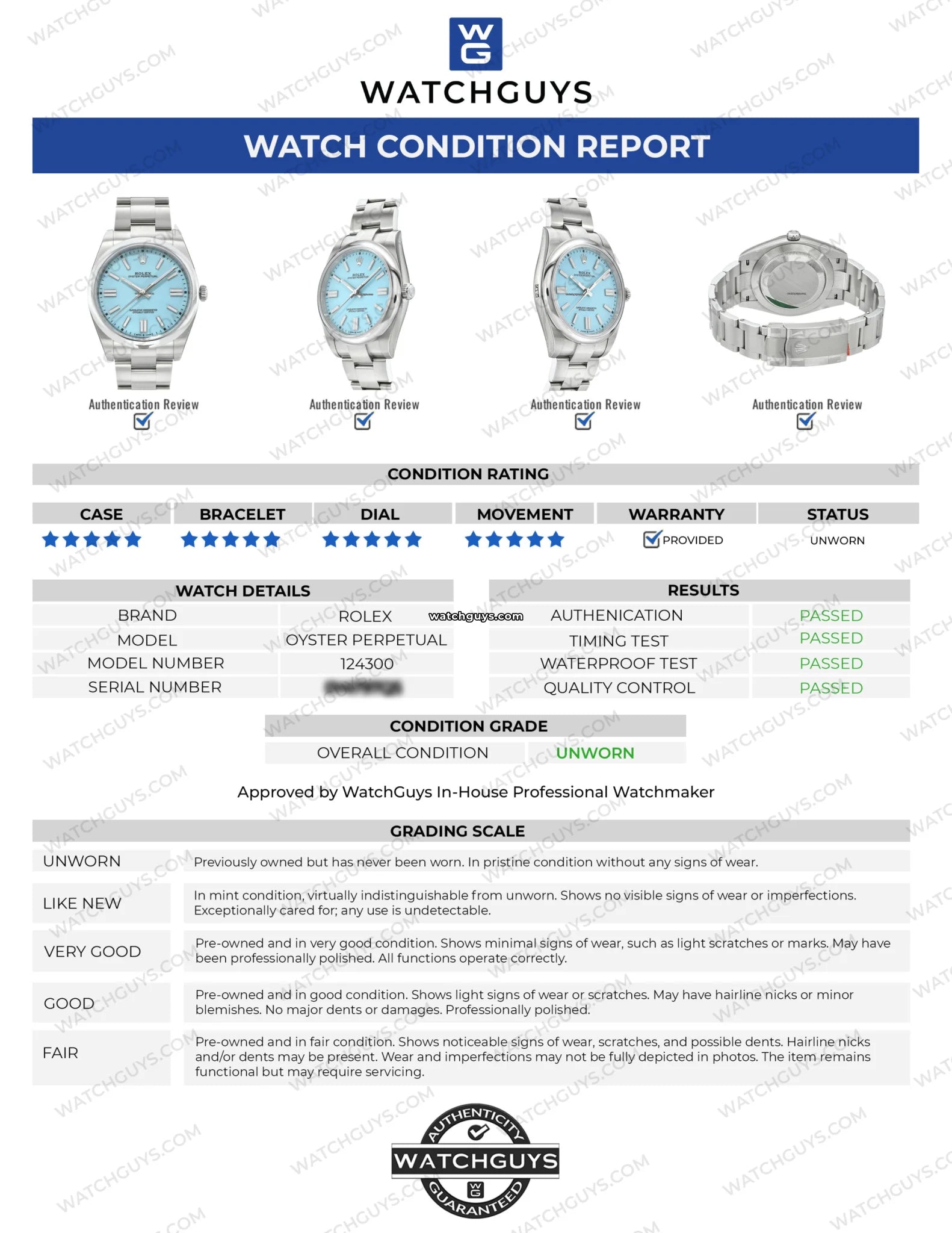 Rolex Oyster Perpetual 124300 Tiffany Blue Dial Automatic Watch for Men - Luxury Dress & Business Timepiece for Formal Occasions & Special Events