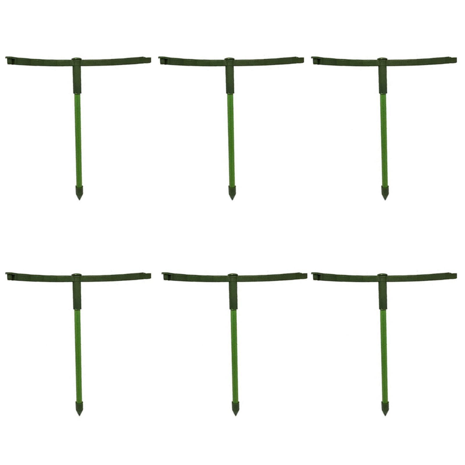 6-Pack Universal Plant Support Stakes - Multi-Layer Plastic Climbing Plant Trellis for Indoor/Outdoor Gardening - Perfect for Tomatoes, Vines & Flowers (Gardening Supplies)
