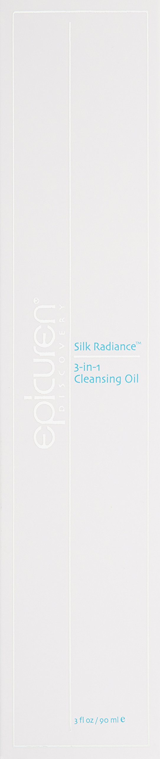 Epicuren DISCOVERY Silk Radiance 3-in-1 Cleansing Oil - Floral Scented Facial Cleanser, Makeup Remover & Moisturizer (3 oz) for Dry, Sensitive Skin | Daily Skincare & Night Routine