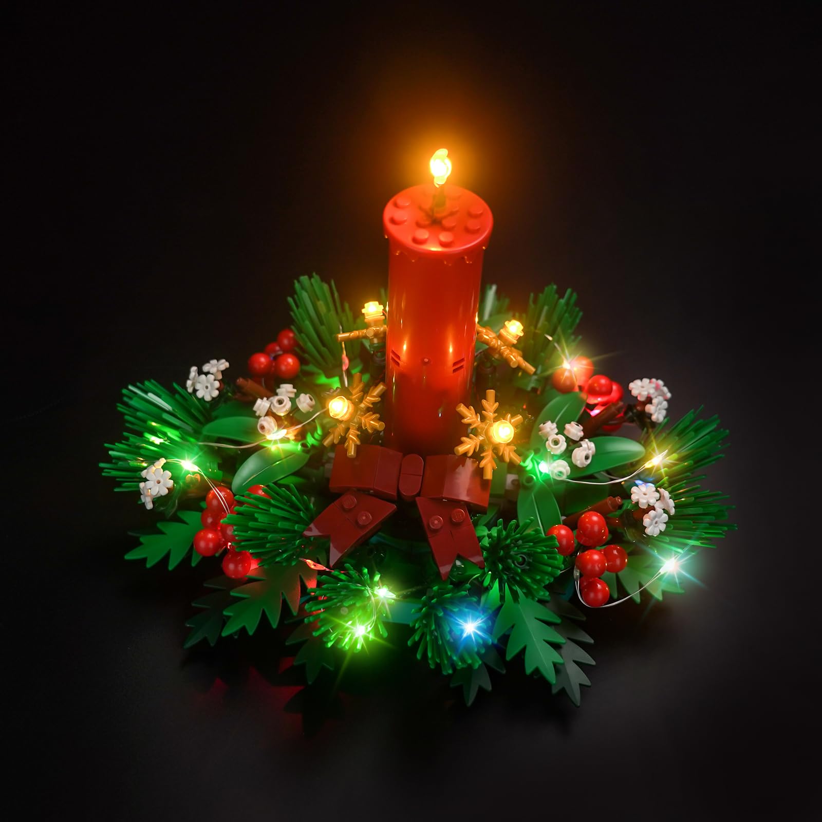 BrickBling LED Light Kit for Lego Christmas Table Decoration (Compatible with 40743) - Decorative Lighting Set for Holiday Toys | Perfect for Christmas Tree, Home Decor, and Festive Gift Giving
