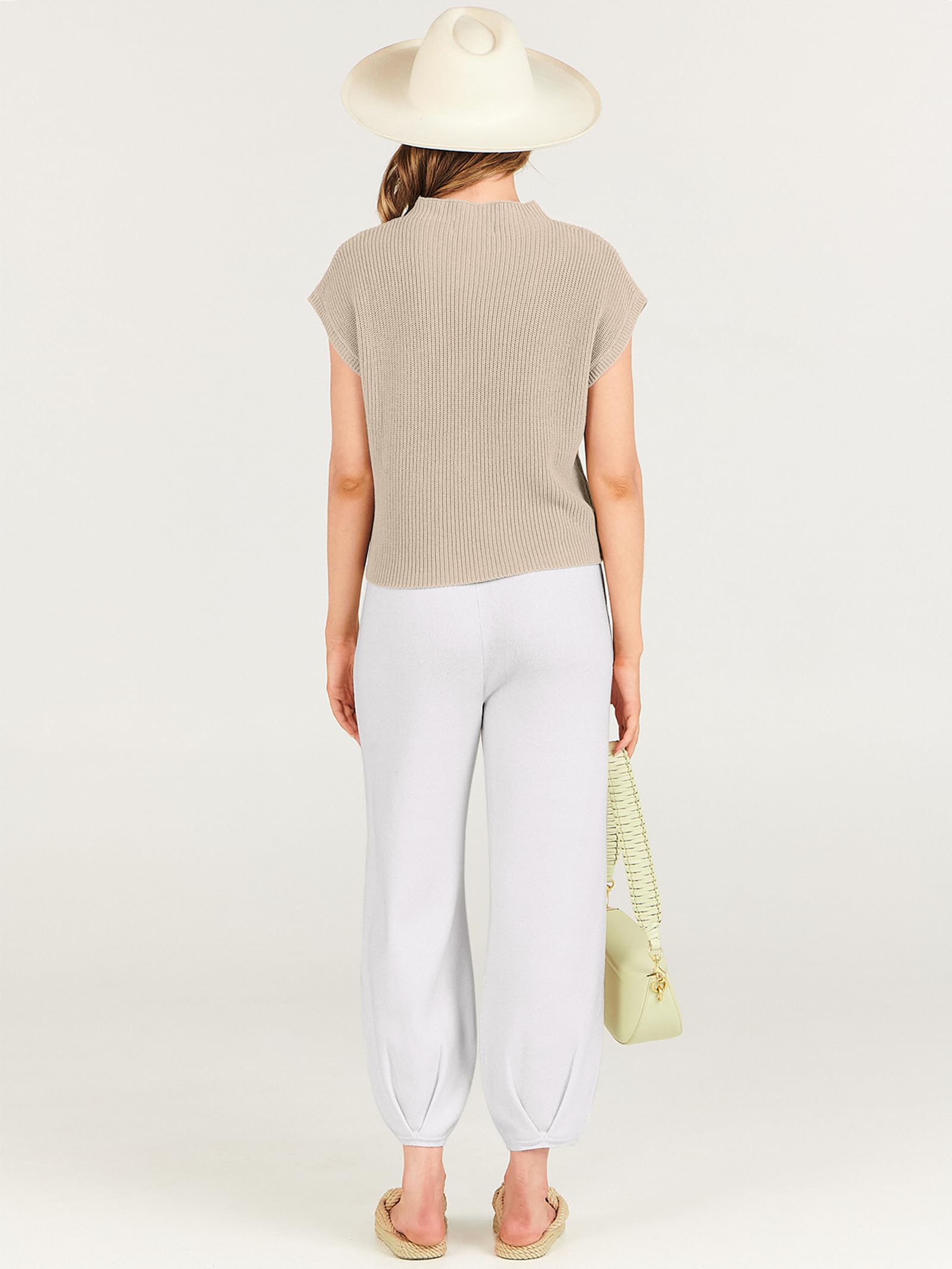 ANRABESS Women's Knit Sweater and High Waisted Pants Lounge Set - Cozy Two Piece Outfit for Fall, Winter, Home, Office & Casual Wear