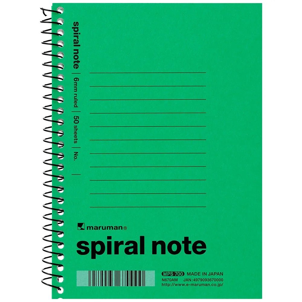 Vintage 1960 Spiral Notebook by Maruman - Classic College Ruled Notebook for Journaling, Note Taking & School Supplies - Perfect for Students, Office & Creative Writing