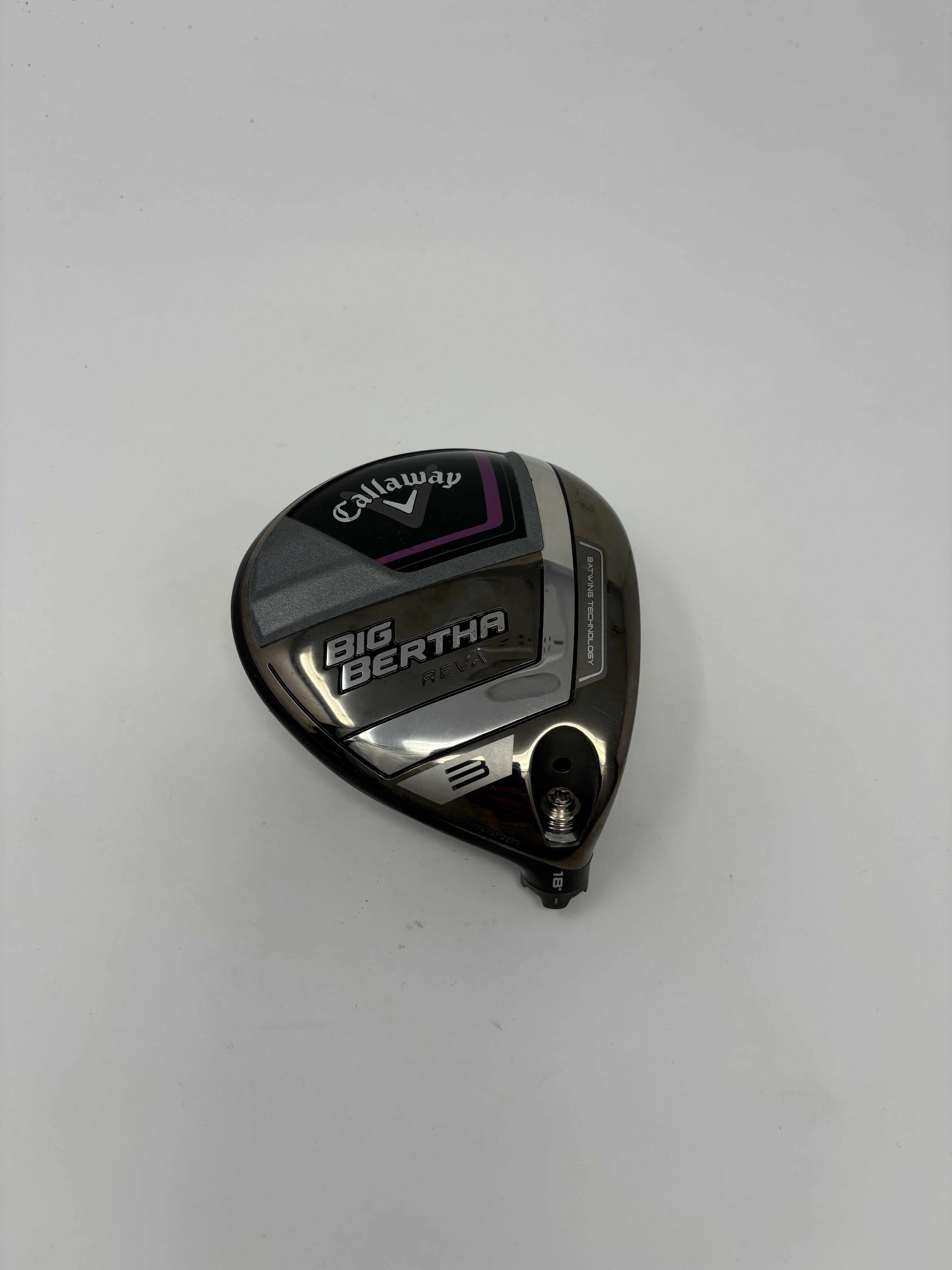 Used Callaway Big Bertha REVA 2023 Fairway Wood 15° Right-Handed Golf Club Head Only | Women's Lightweight Driver Replacement | Perfect for High Handicap & Senior Golfers