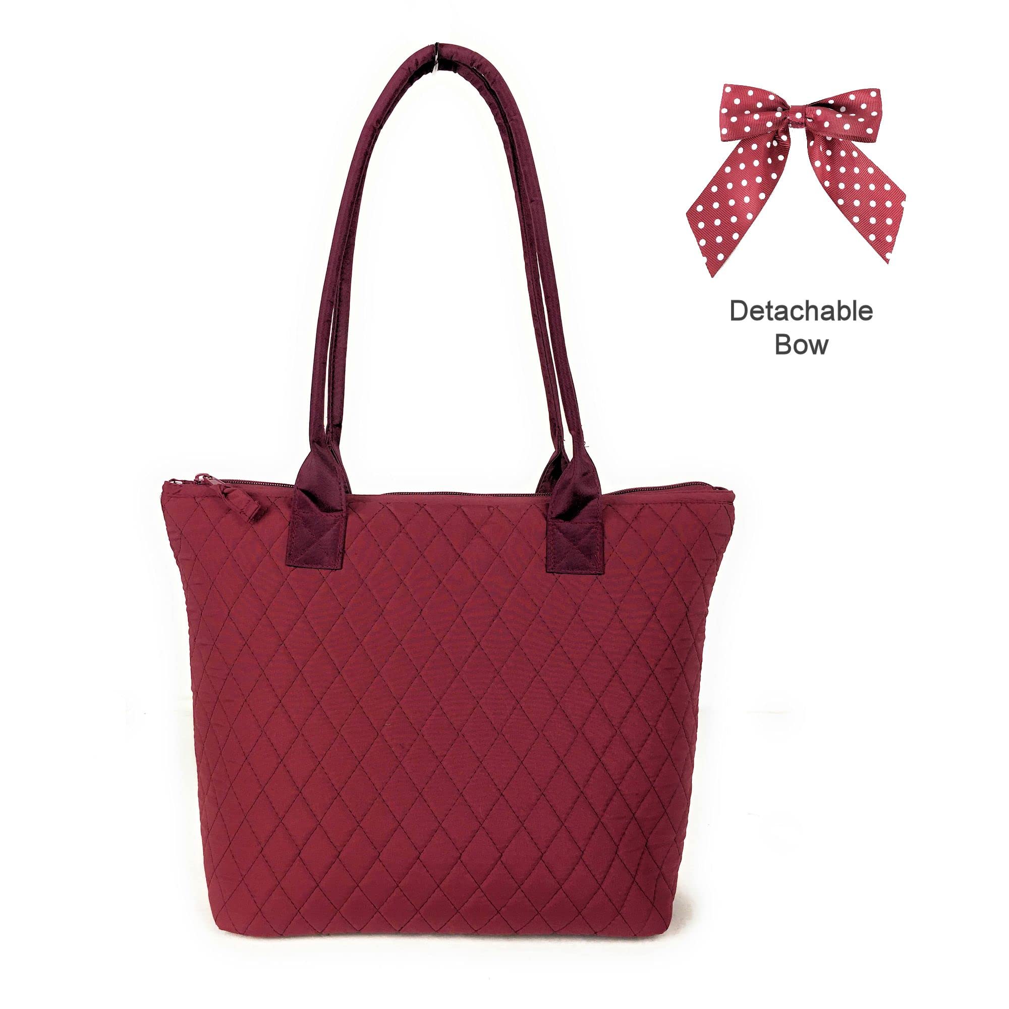 Quilted Shoulder Tote Bag for Women - Stylish Large Capacity Handbag Purse - Perfect for Work, Travel & Shopping