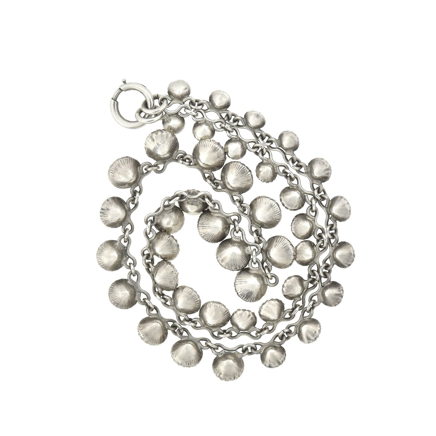 Edwardian Sterling Silver & Paste Drop Riviere Necklace | Vintage Jewelry for Weddings, Parties & Special Occasions