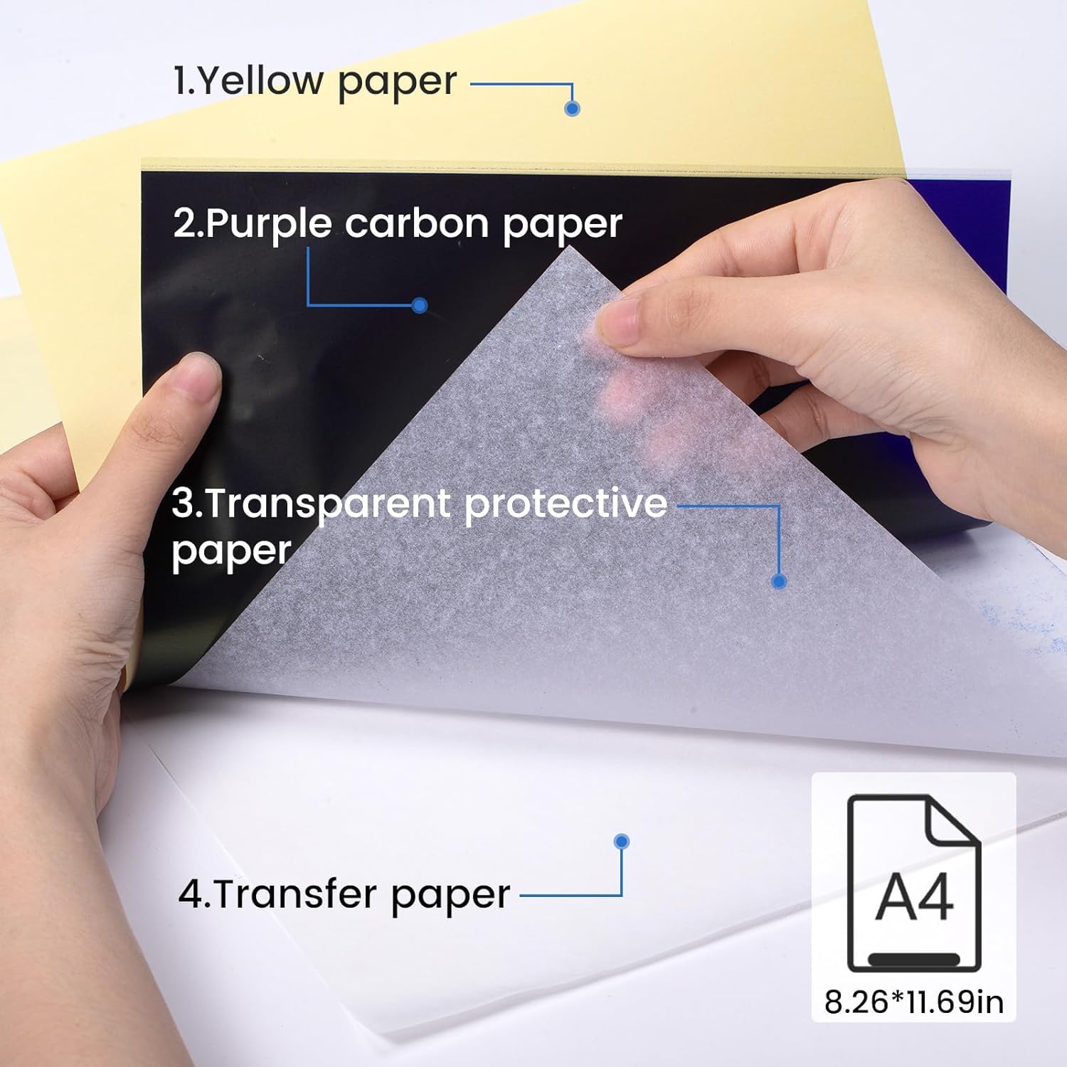 Professional M08F Tattoo Stencil Printer for Artists - Wireless Thermal Transfer Machine Compatible with Phone & PC - Includes 10 Sheets Transfer Paper - Portable Tattoo Design Copier for Studio & Travel Use