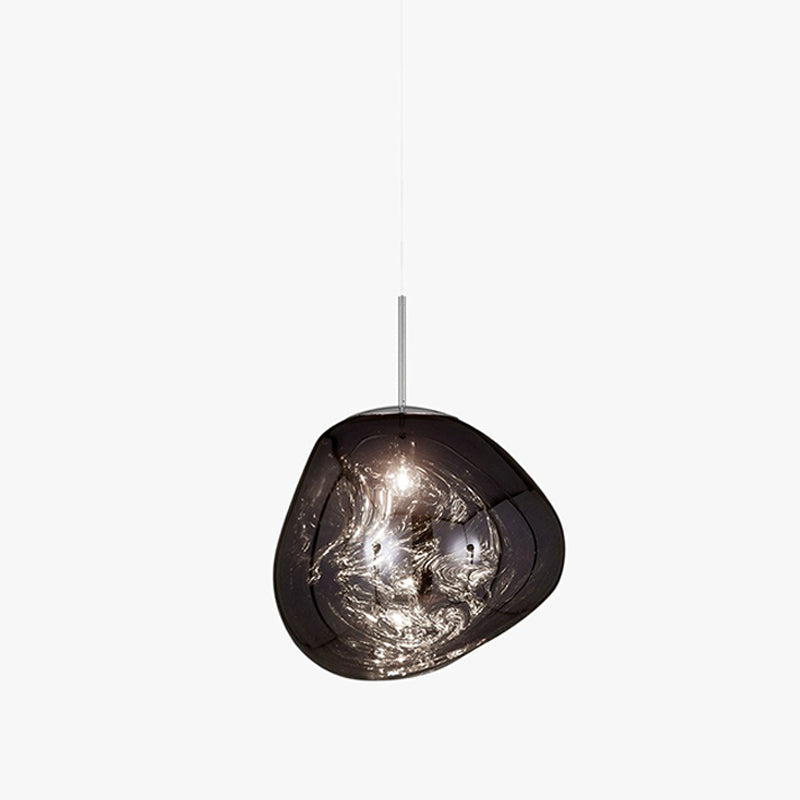 Lava Pendant Light Fixture - Modern Volcanic Glass Ceiling Lamp for Dining Room, Kitchen Island & Bedroom Lighting Decor