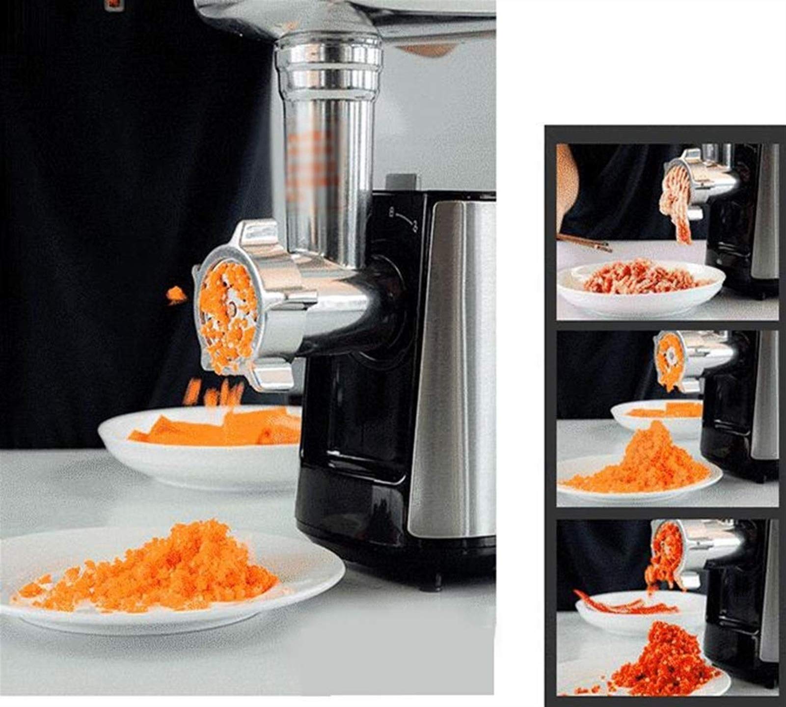 Commercial Electric Meat Grinder - Stainless Steel Sausage Stuffer & Meat Mincer for Restaurant, Butcher Shop & Home Use | Multi-Function Automatic Meat Processor for Ground Beef, Sausage Making & Food Prep