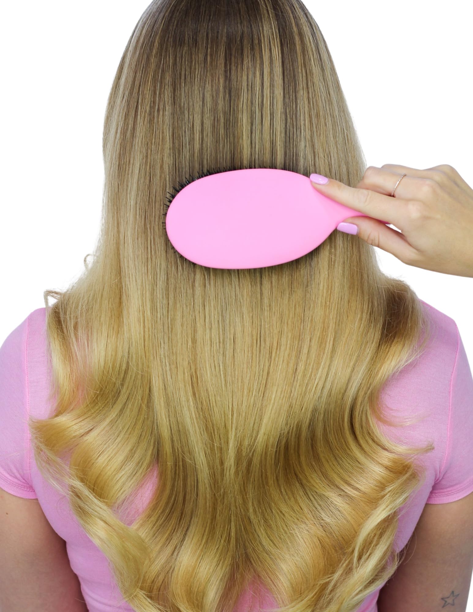 Trademark Beauty Tame Your Mane Smoothing Hair Brush - Detangling Brush for Wet & Dry Hair - Hair Styling Accessories for Women - Perfect for Home, Travel & Salon Use