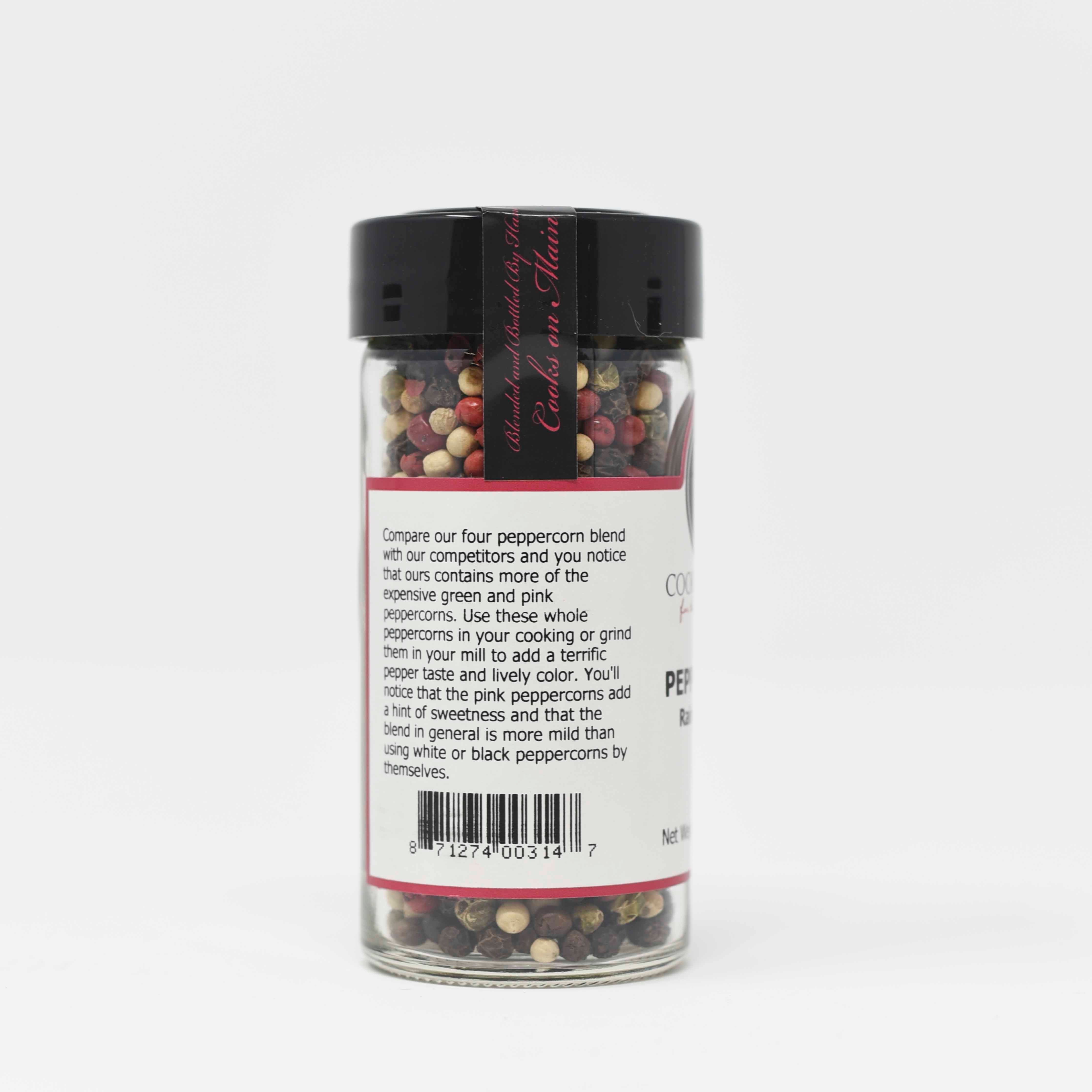 Premium Rainbow Peppercorns Blend - Gourmet Whole Peppercorns for Cooking, Grilling & Seasoning | Perfect for Steak, Salad & Gourmet Dishes